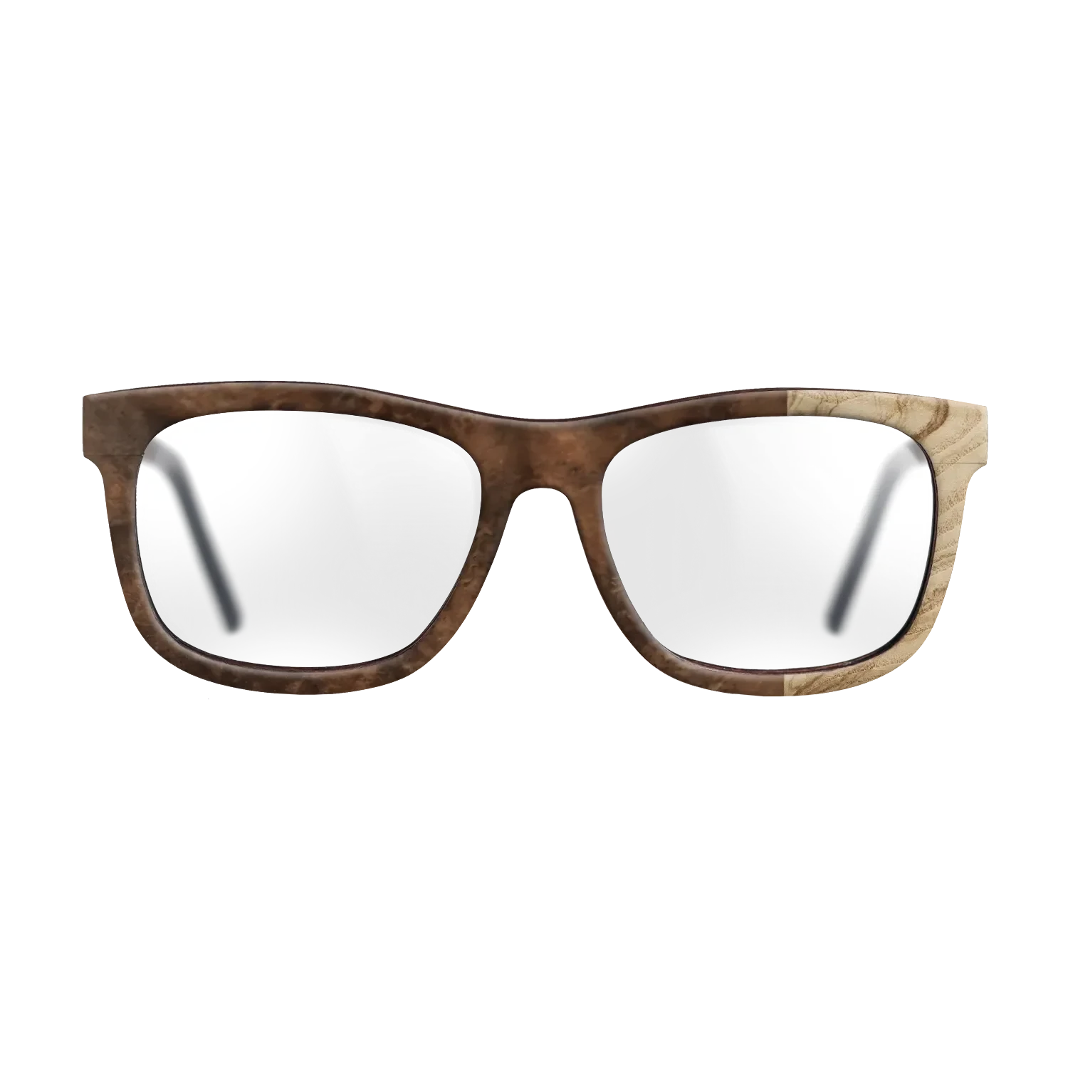 Walnut Burl,Olive Burl: Bauhaus - The Hero - Square - SIRIS wood optic