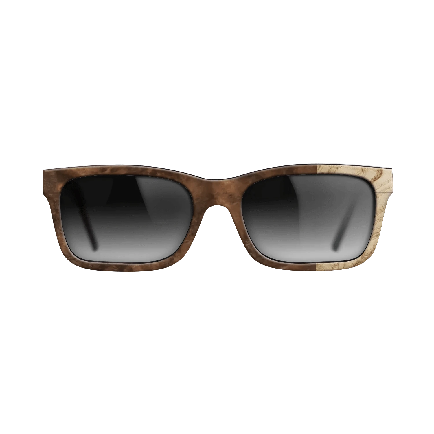 Walnut Burl,Olive Burl: Bauhaus - The Sage - Rectangle - SIRIS wood optic