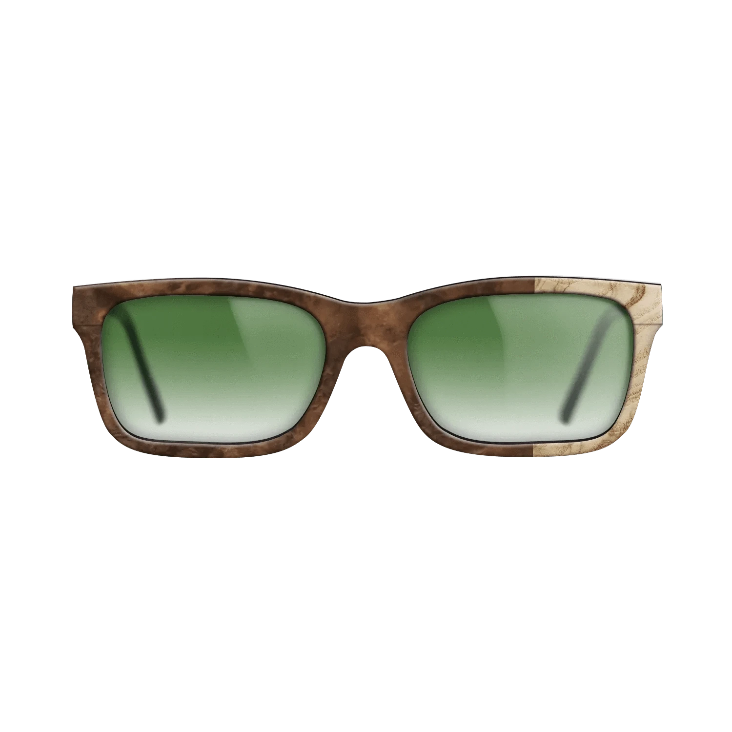 Walnut Burl,Olive Burl: Bauhaus - The Sage - Rectangle - SIRIS wood optic