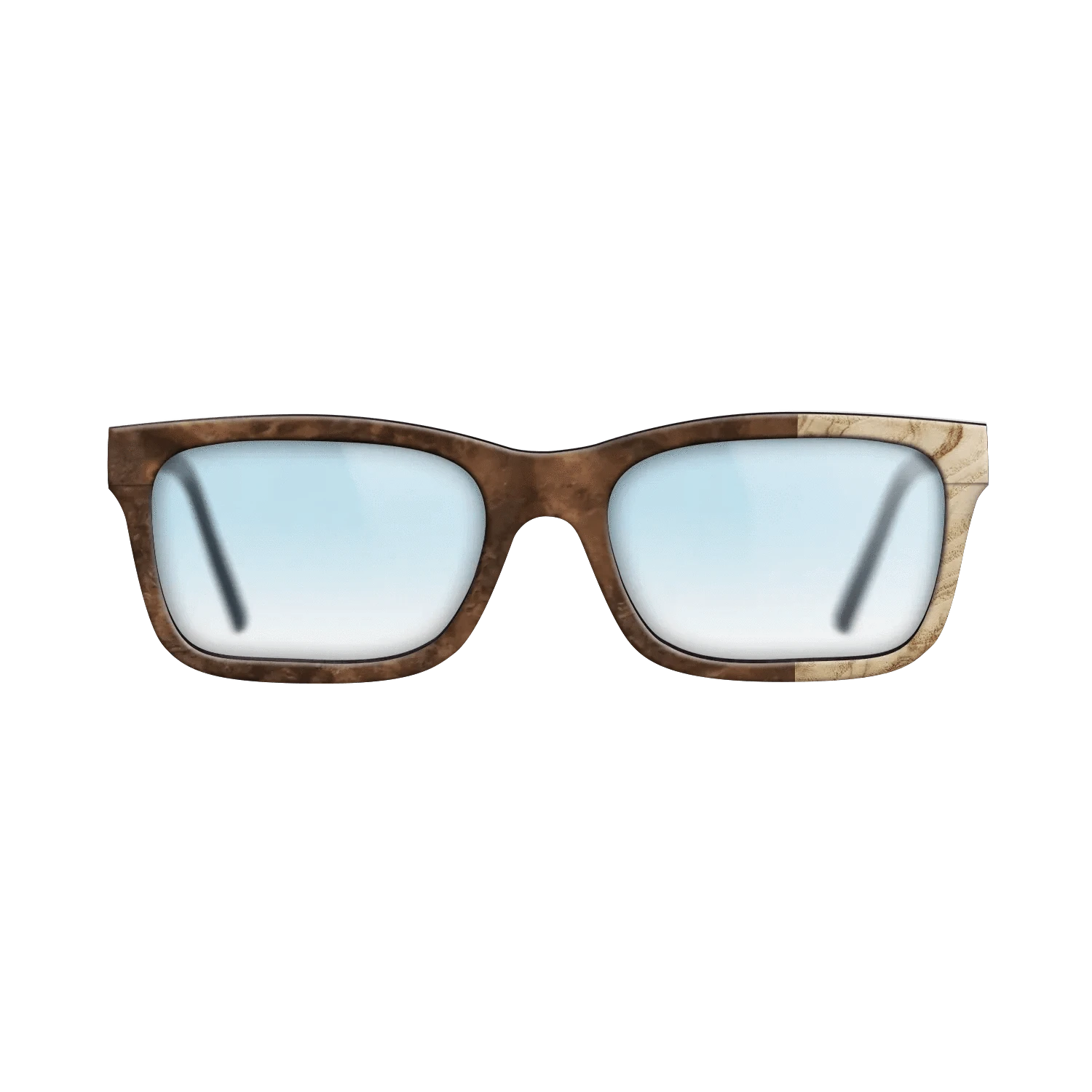 Walnut Burl,Olive Burl: Bauhaus - The Sage - Rectangle - SIRIS wood optic