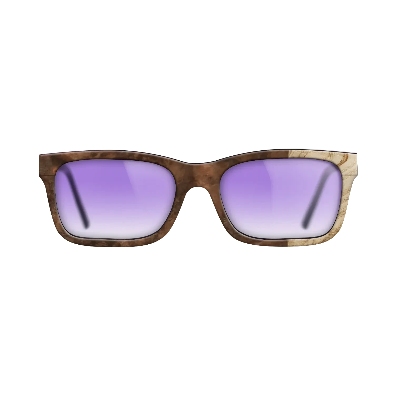 Walnut Burl,Olive Burl: Bauhaus - The Sage - Rectangle - SIRIS wood optic