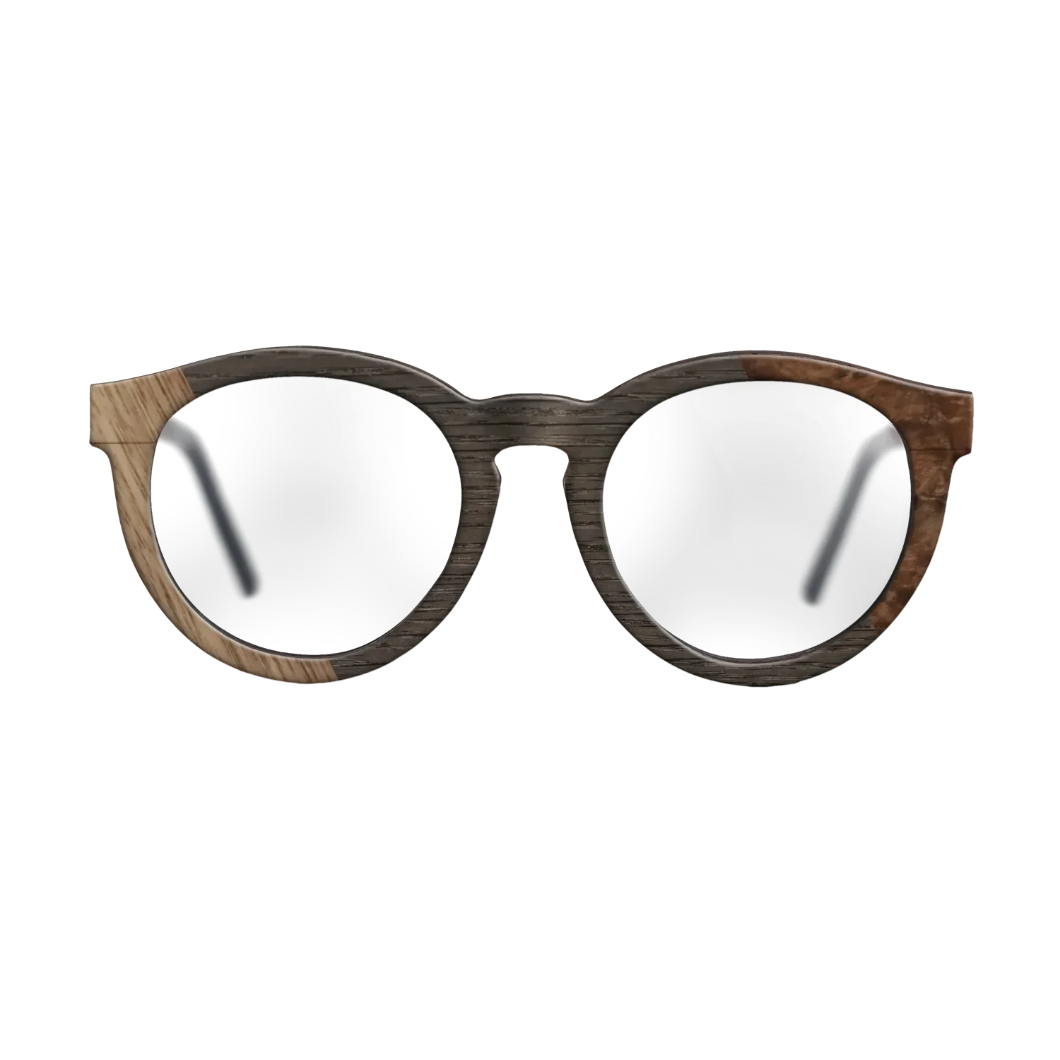 Walnut Burl,Walnut: Straight Grain,Fumed Oak: Bauhaus - The Rebel - Round - SIRIS wood optic