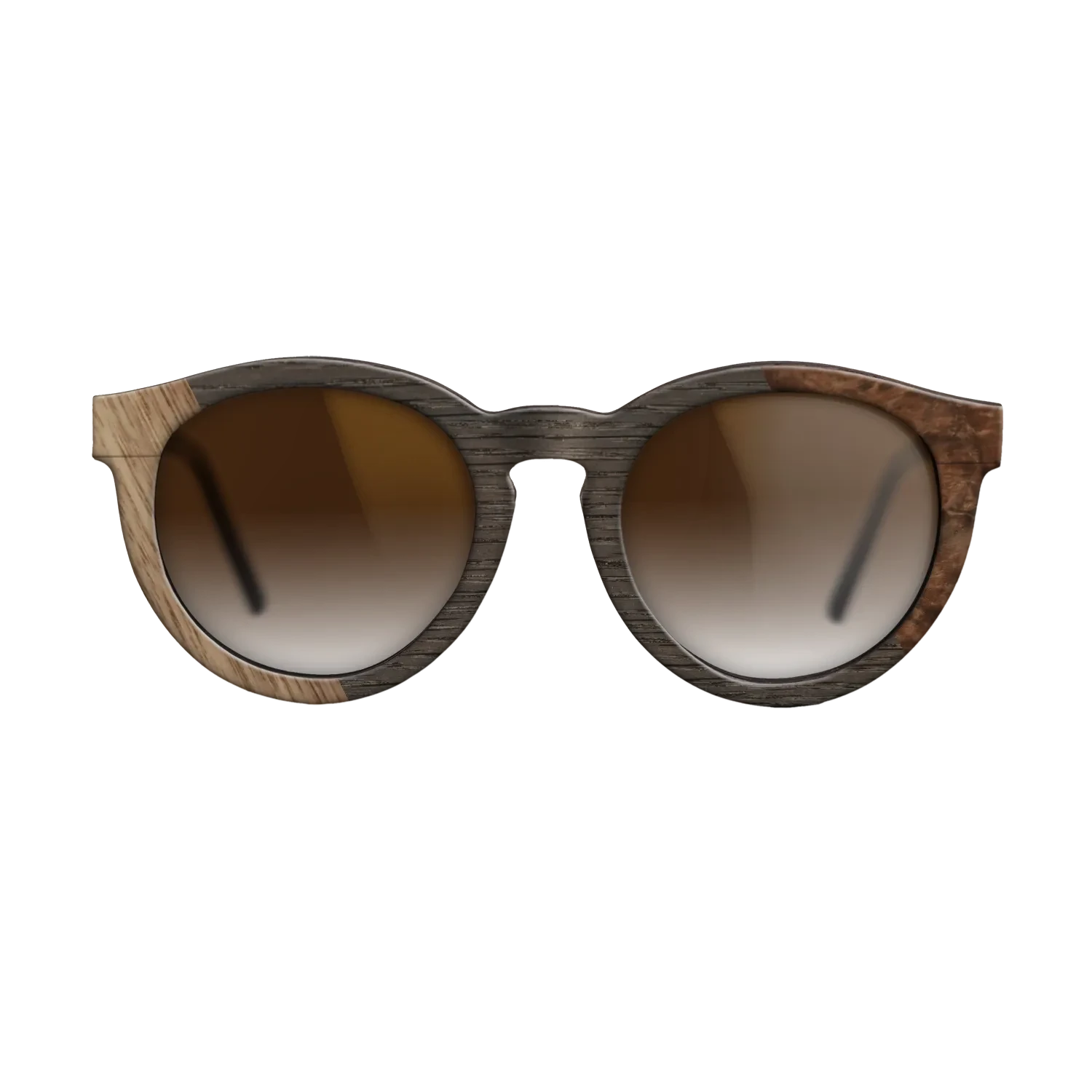 Walnut Burl,Walnut: Straight Grain,Fumed Oak: Bauhaus - The Rebel - Round - SIRIS wood optic