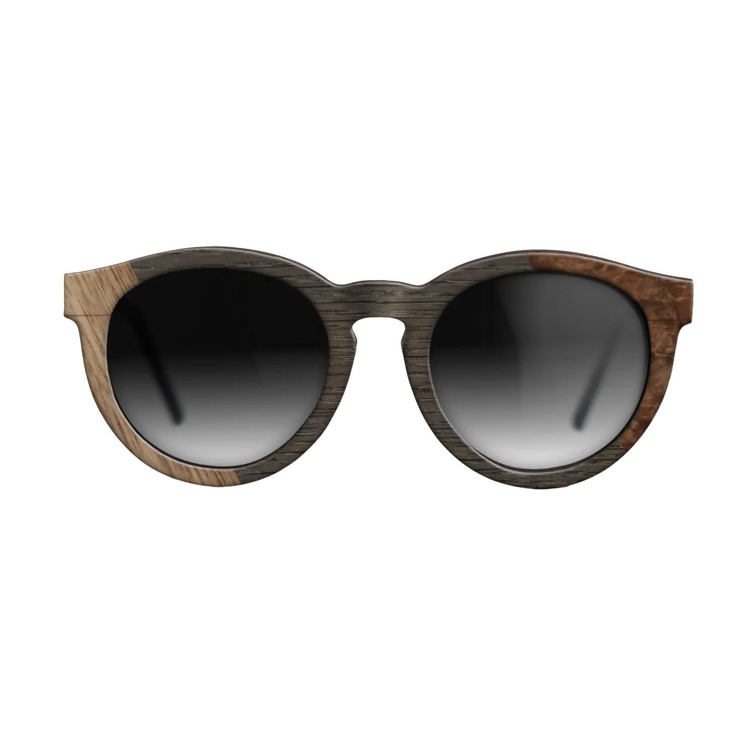 Walnut Burl,Walnut: Straight Grain,Fumed Oak: Bauhaus - The Rebel - Round - SIRIS wood optic