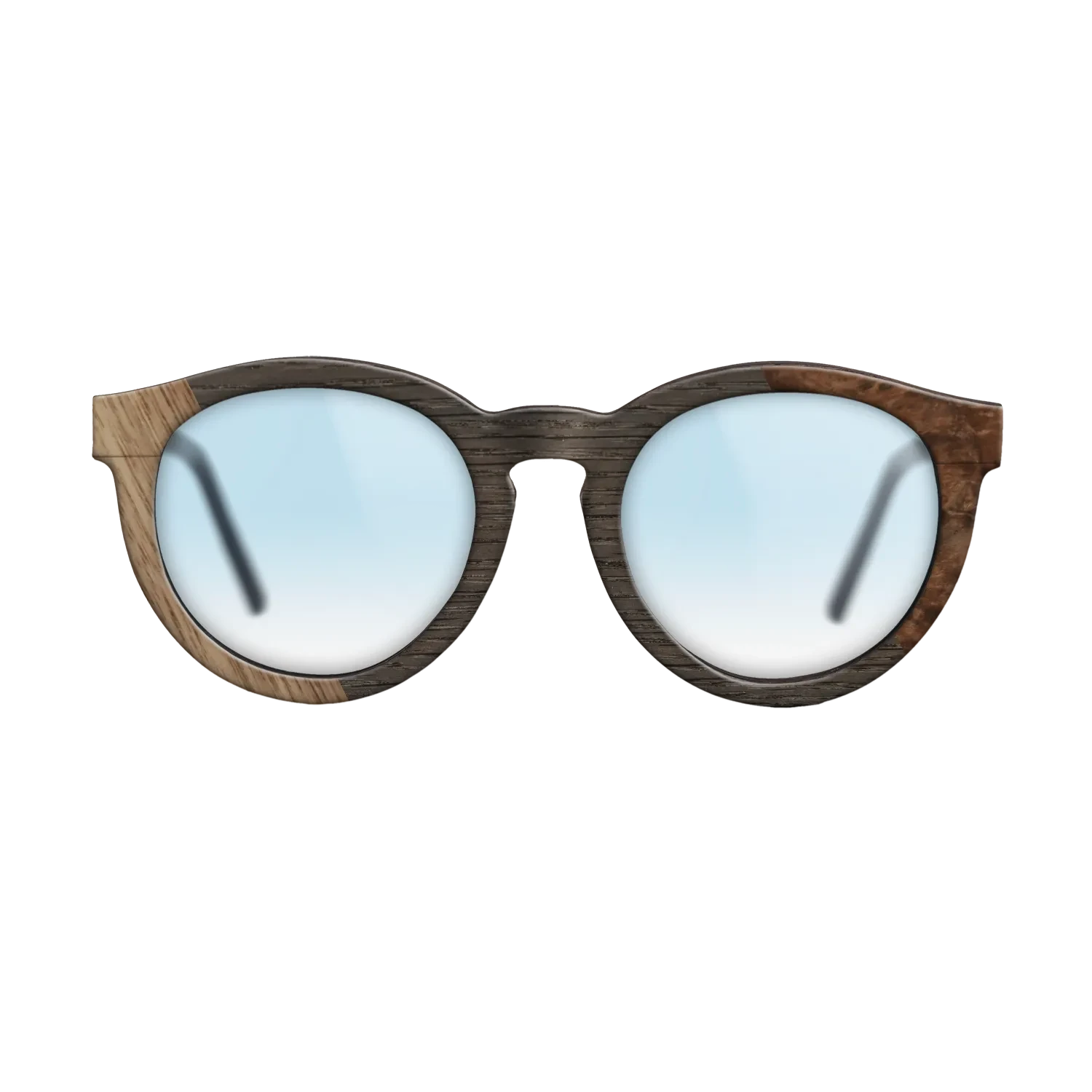 Walnut Burl,Walnut: Straight Grain,Fumed Oak: Bauhaus - The Rebel - Round - SIRIS wood optic