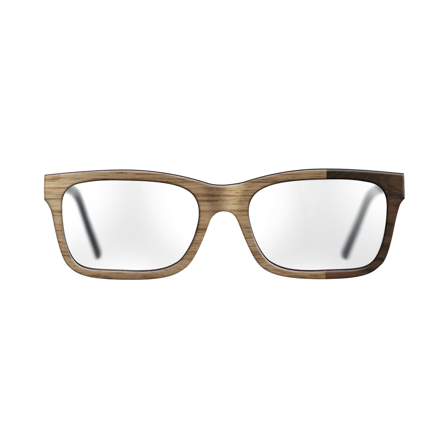 Walnut: Straight Grain,Ziricote Dark Quartered: Bauhaus - The Sage - Rectangle - SIRIS wood optic