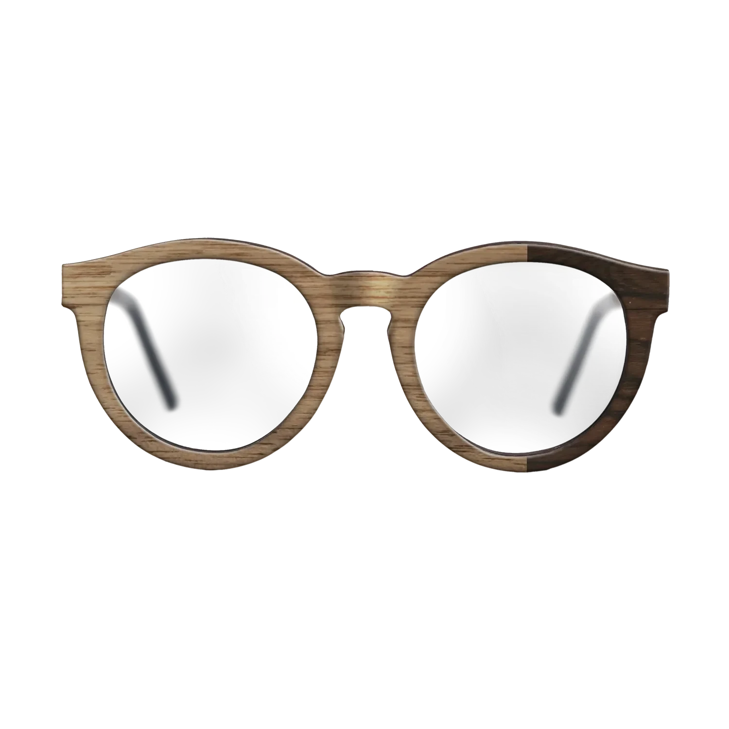 Walnut: Straight Grain,Ziricote Dark Quartered: Bauhaus - The Rebel - Round - SIRIS wood optic