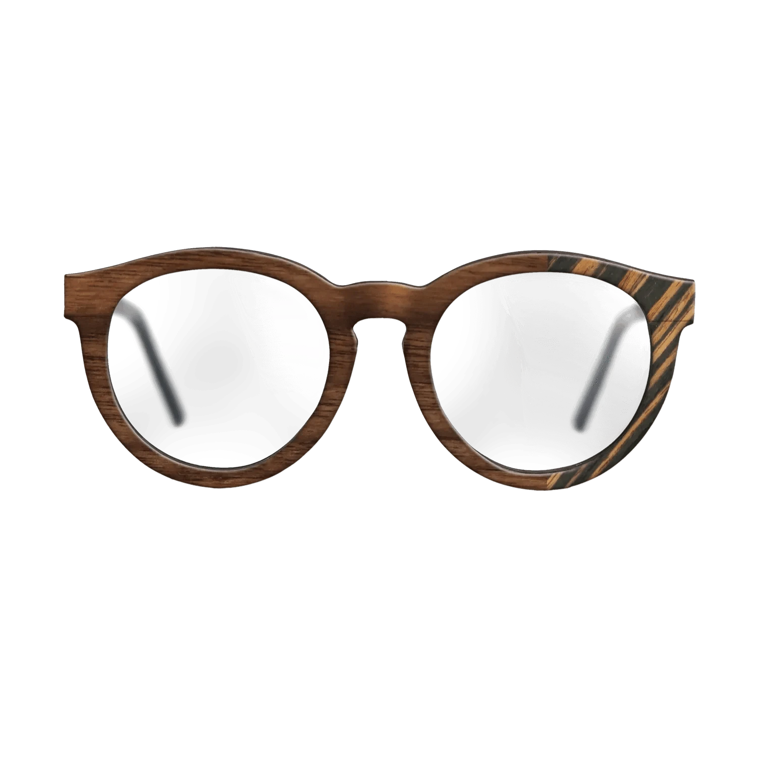 Walnut Claro Dark,Italian Ebony: Bauhaus - The Rebel - Round - SIRIS wood optic