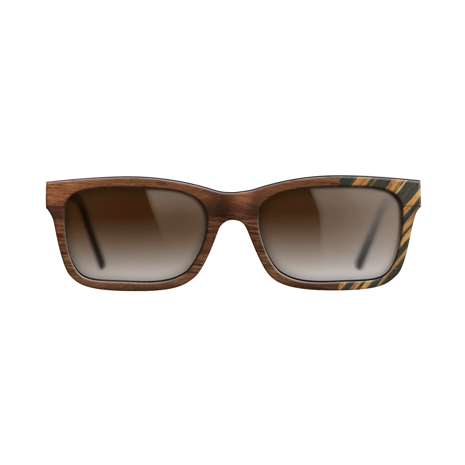 Walnut Claro Dark,Italian Ebony: Bauhaus - The Sage - Rectangle - SIRIS wood optic