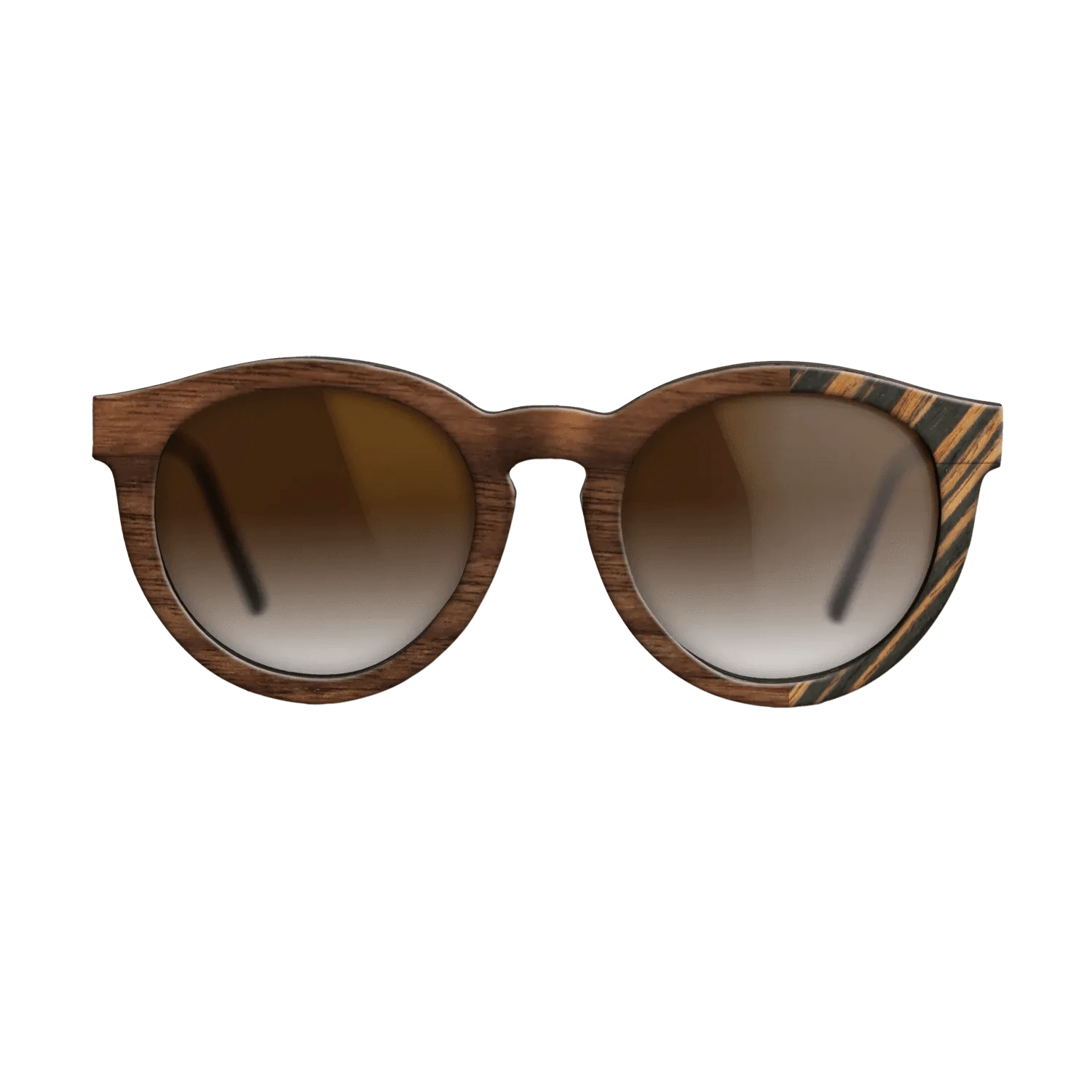 Walnut Claro Dark,Italian Ebony: Bauhaus - The Rebel - Round - SIRIS wood optic