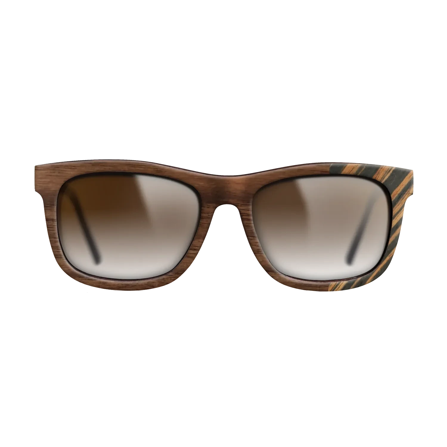 Walnut Claro Dark,Italian Ebony: Bauhaus - The Hero - Square - SIRIS wood optic