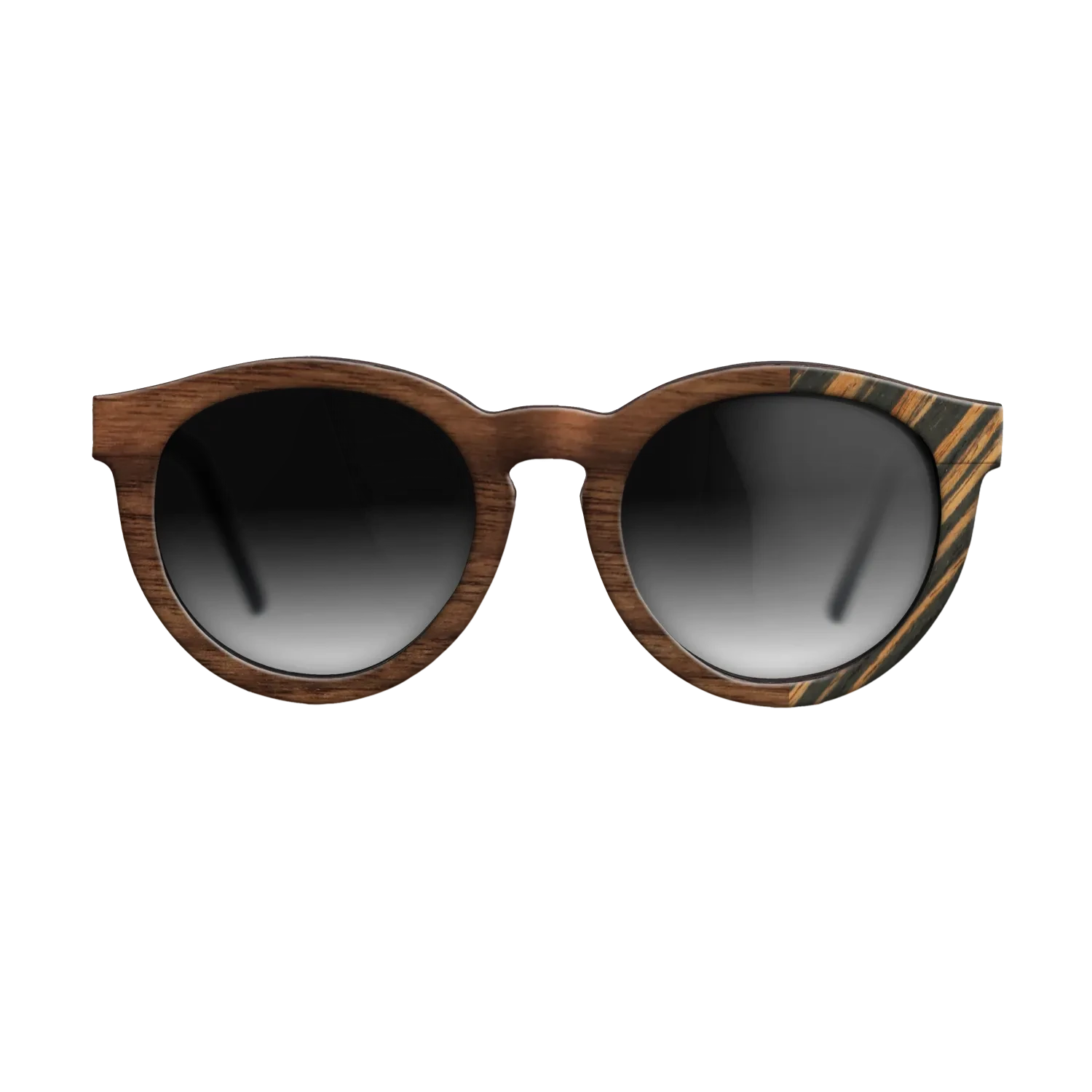 Walnut Claro Dark,Italian Ebony: Bauhaus - The Rebel - Round - SIRIS wood optic