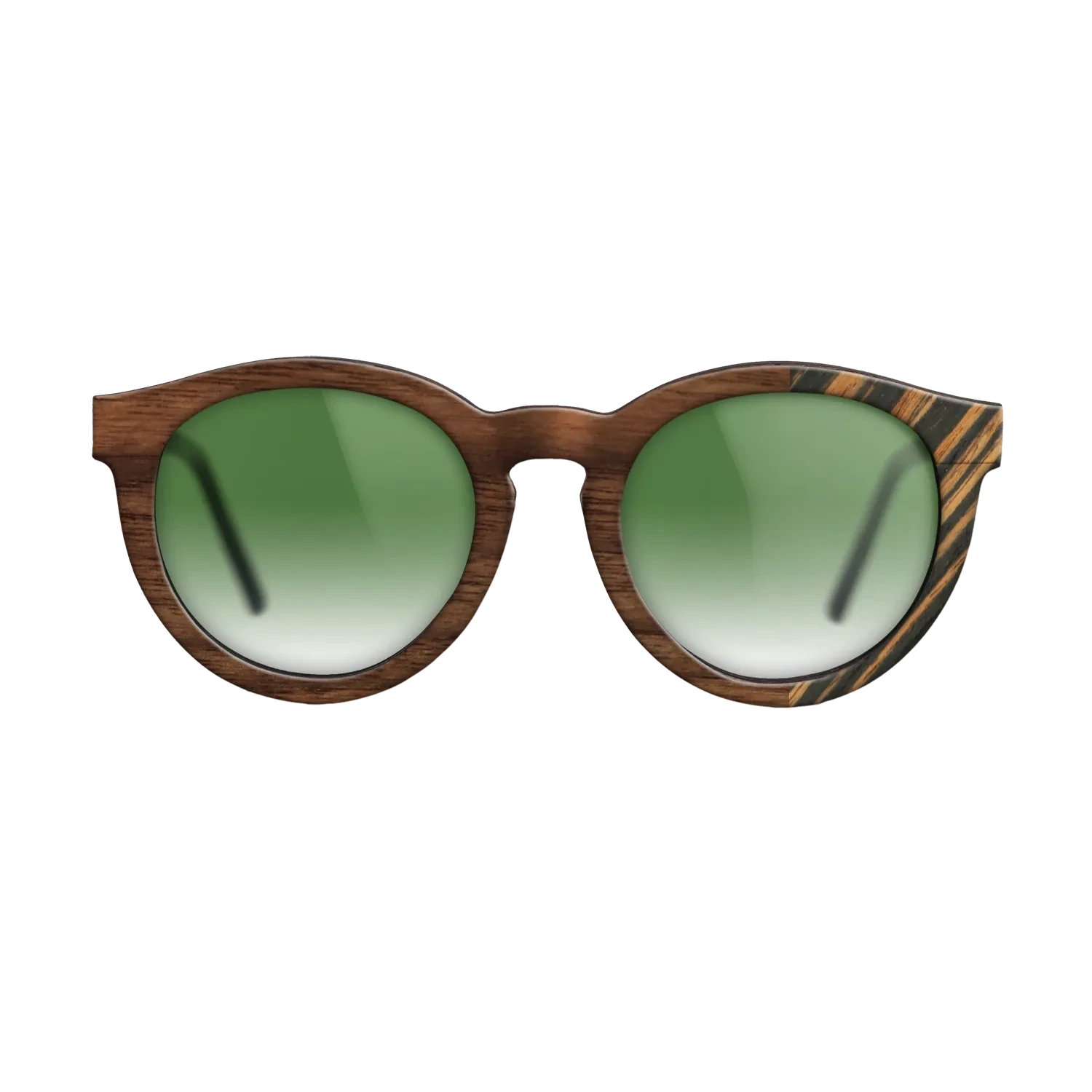 Walnut Claro Dark,Italian Ebony: Bauhaus - The Rebel - Round - SIRIS wood optic