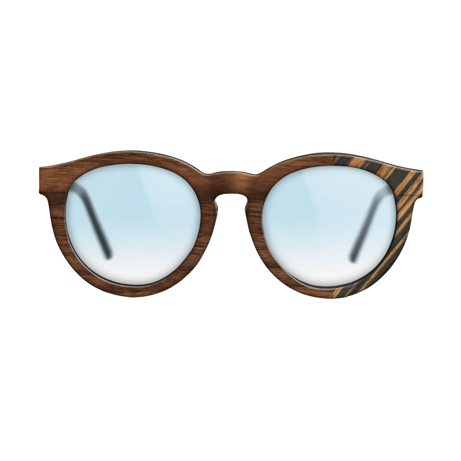 Walnut Claro Dark,Italian Ebony: Bauhaus - The Rebel - Round - SIRIS wood optic