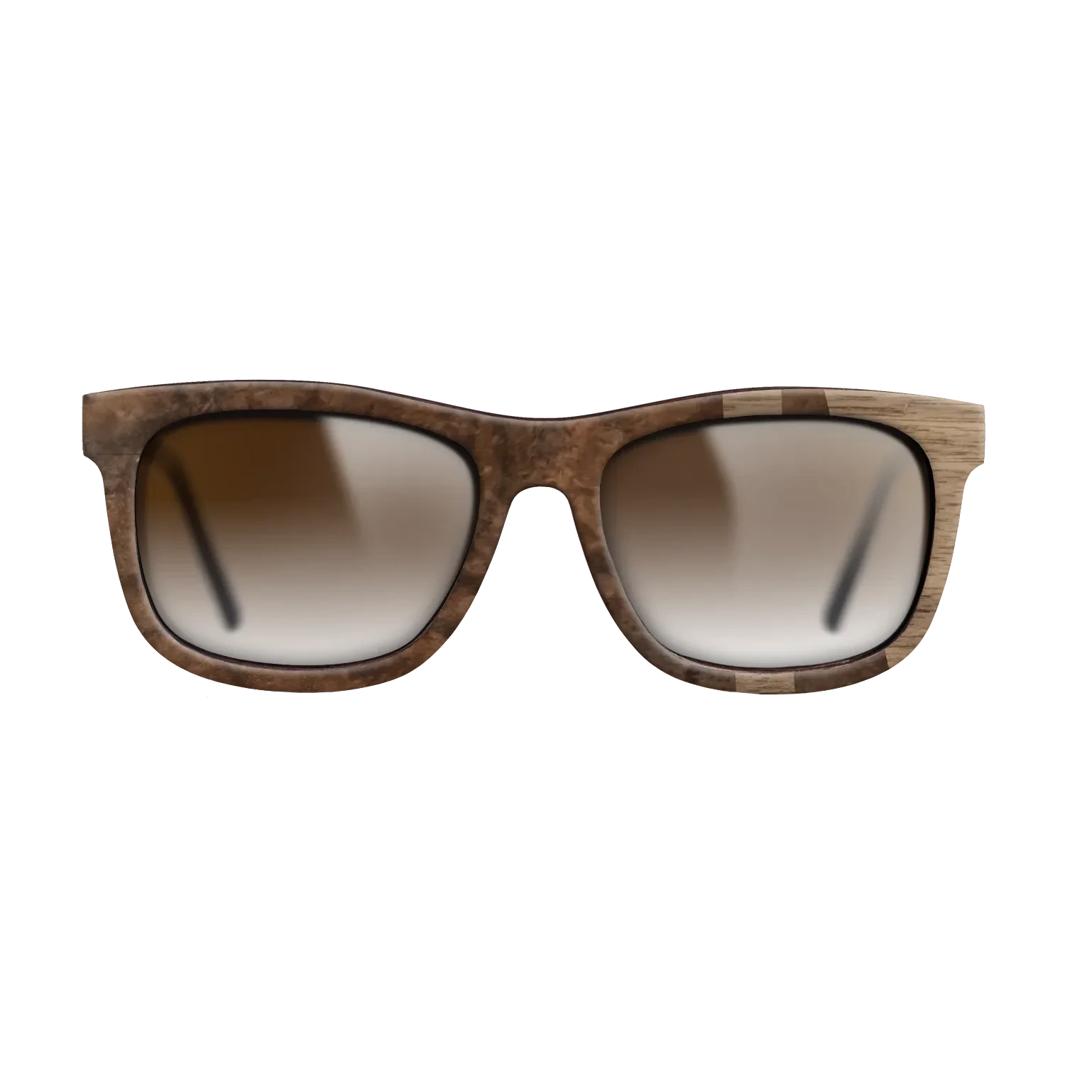 Walnut Burl,Walnut: Straight Grain: Bauhaus - The Hero - Square - SIRIS wood optic