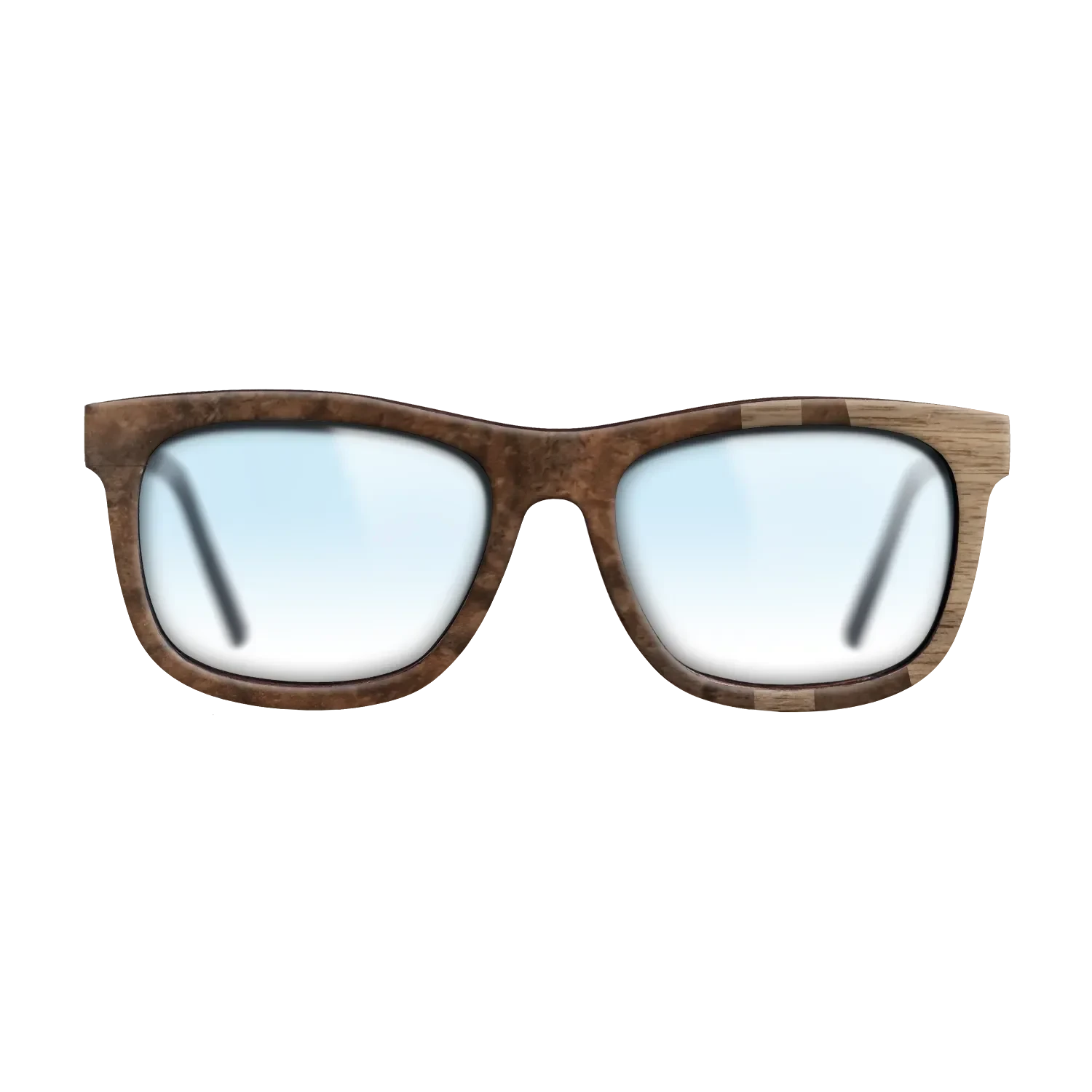 Walnut Burl,Walnut: Straight Grain: Bauhaus - The Hero - Square - SIRIS wood optic