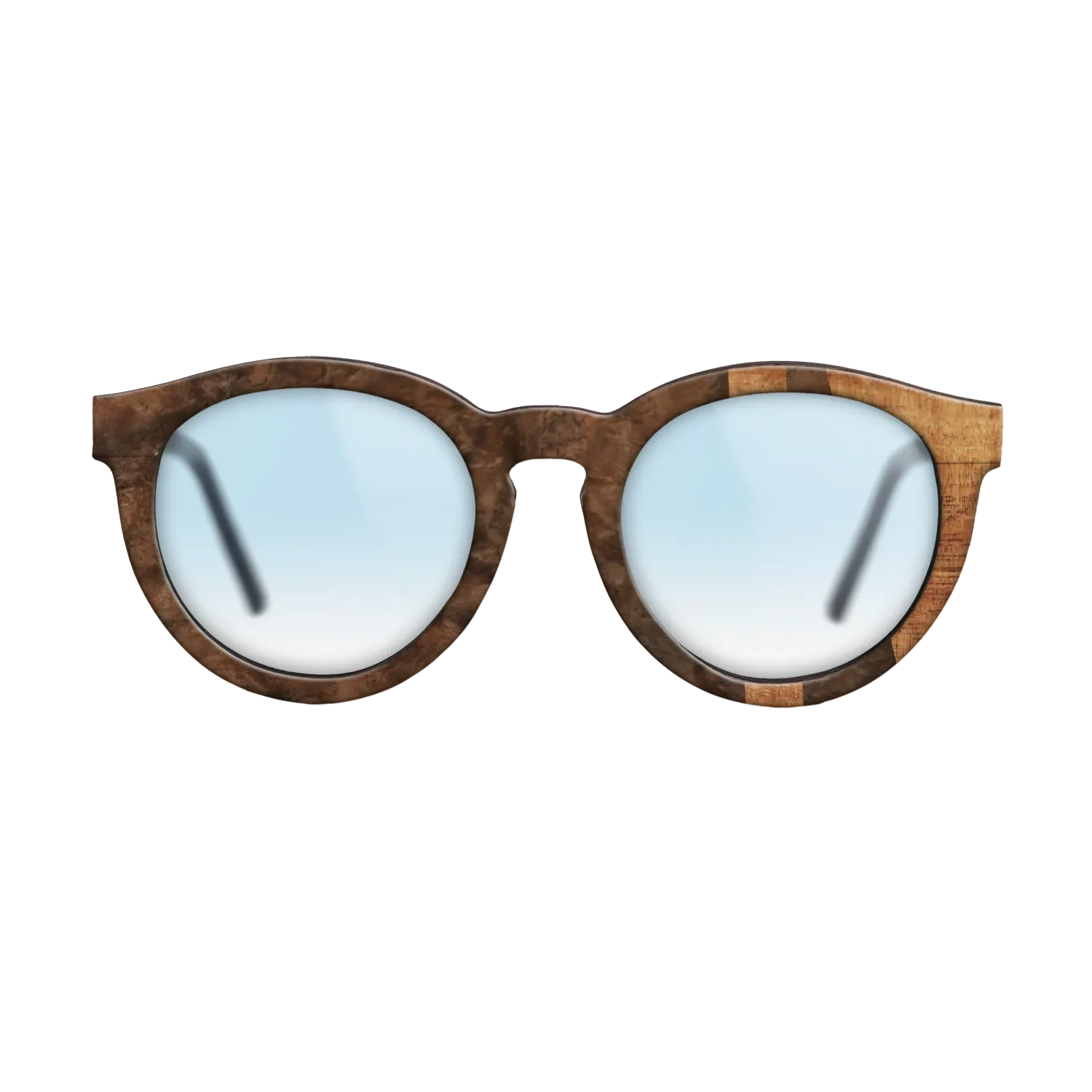 Walnut Burl,Koa: Bauhaus - The Rebel - Round - SIRIS wood optic