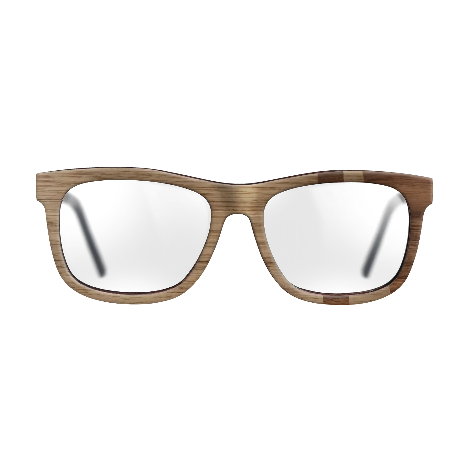 Walnut: Straight Grain,Walnut Claro Dark: Bauhaus - The Hero - Square - SIRIS wood optic