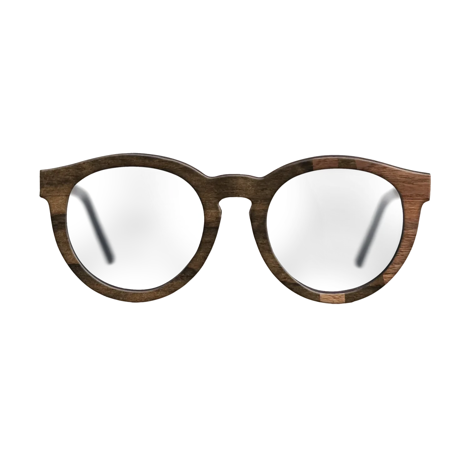 Ziricote Dark Quartered,Walnut Claro Light: Bauhaus - The Rebel - Round - SIRIS wood optic