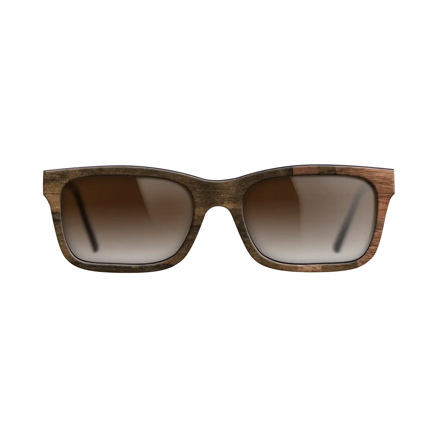 Ziricote Dark Quartered,Walnut Claro Light: Bauhaus - The Sage - Rectangle - SIRIS wood optic