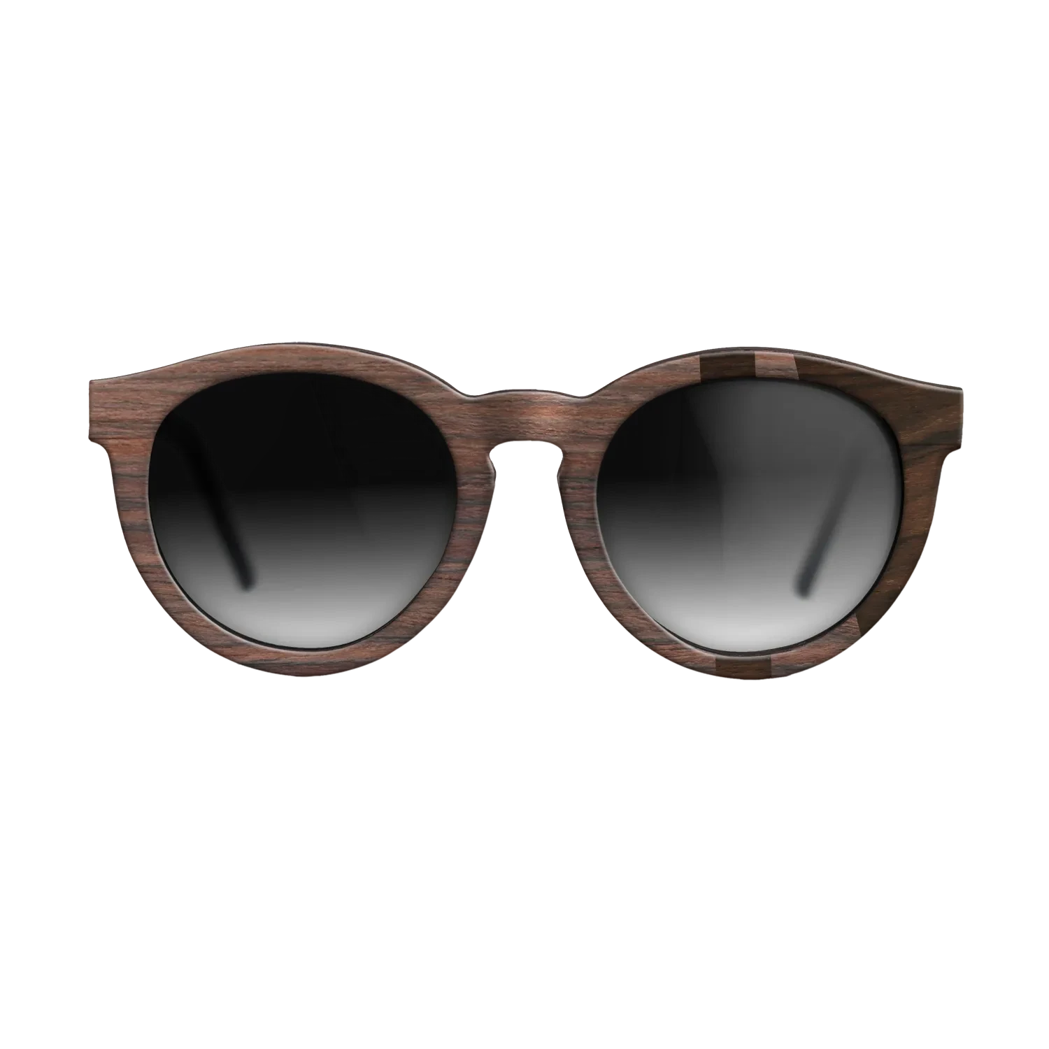 Ziricote Dark Quartered,East Indian Rosewood: Bauhaus - The Rebel - Round - SIRIS wood optic