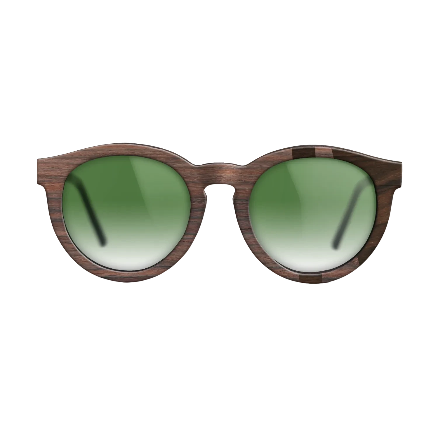 Ziricote Dark Quartered,East Indian Rosewood: Bauhaus - The Rebel - Round - SIRIS wood optic