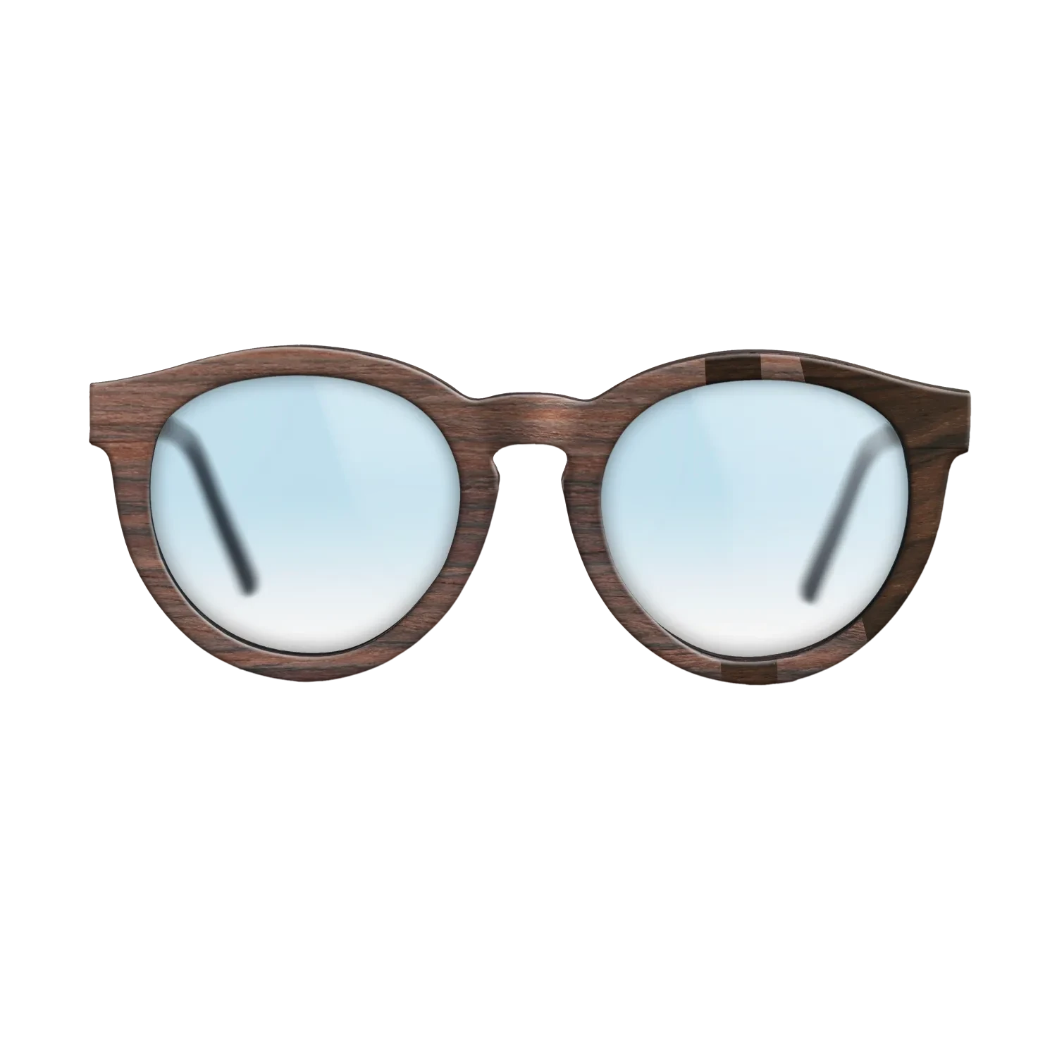 Ziricote Dark Quartered,East Indian Rosewood: Bauhaus - The Rebel - Round - SIRIS wood optic