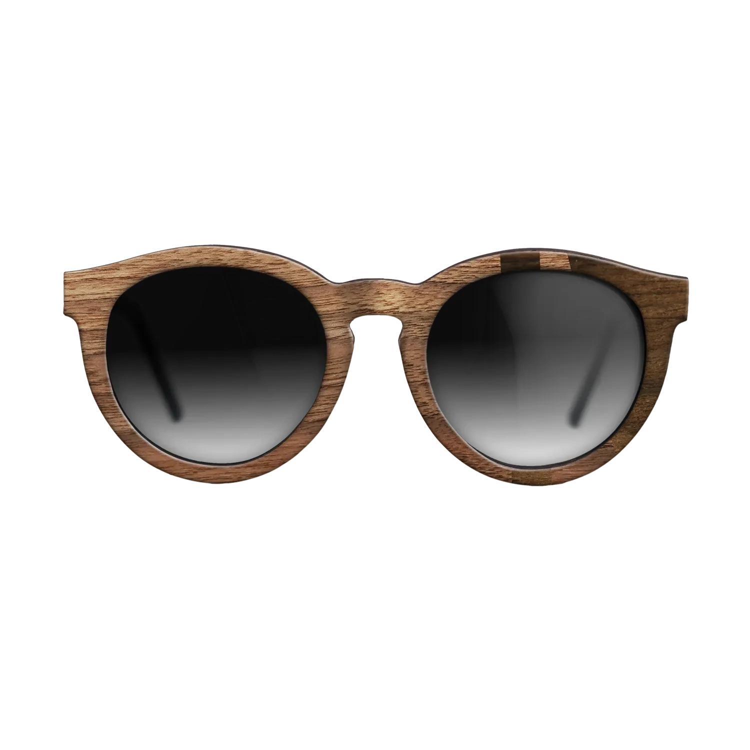 Walnut Claro Light,Ziricote Dark Quartered: Bauhaus - The Rebel - Round - SIRIS wood optic