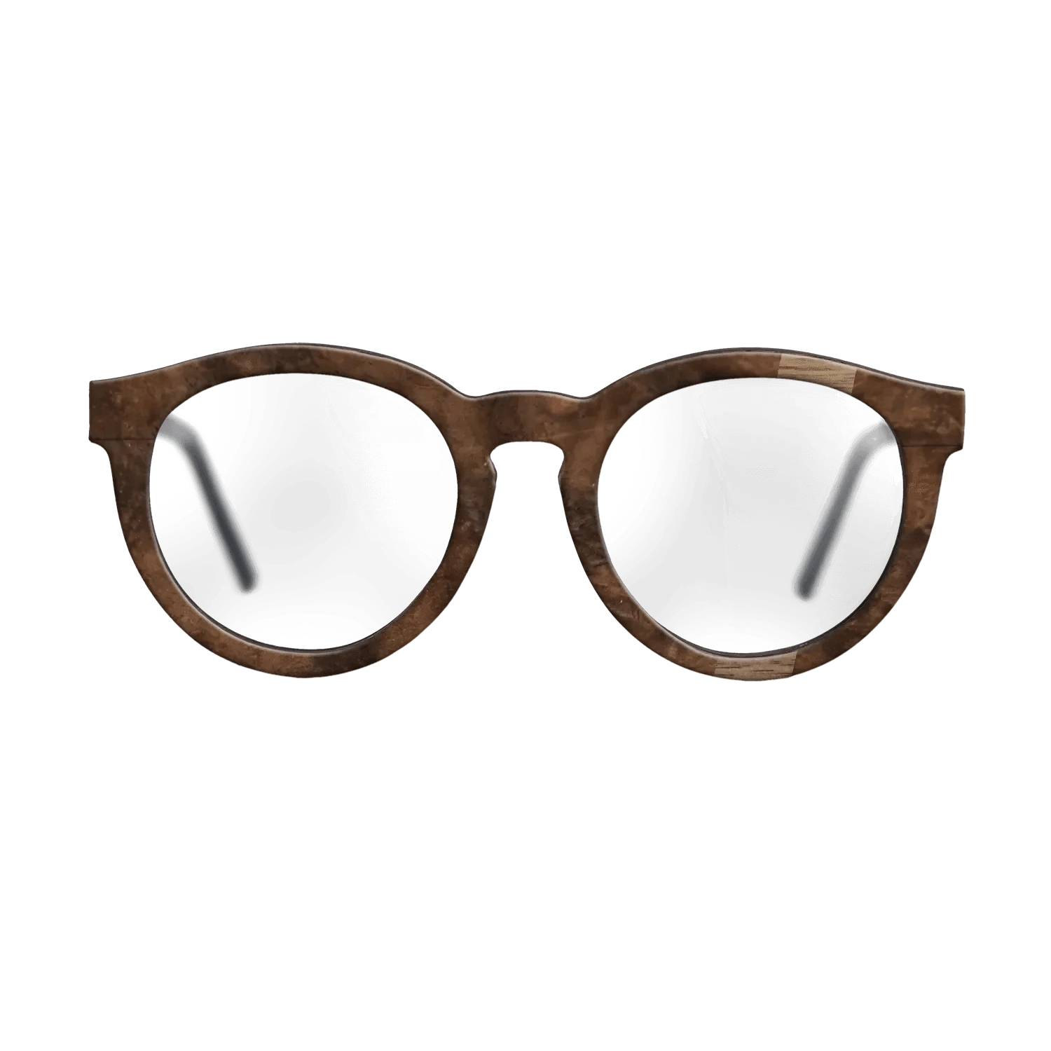 Walnut: Straight Grain,Walnut Burl: Wedge - The Rebel - Round - SIRIS wood optic