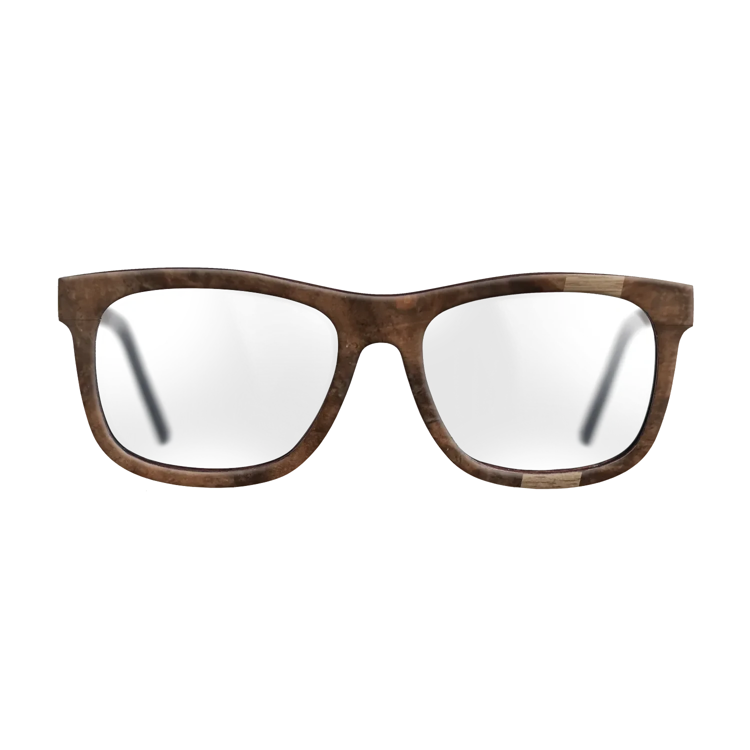 Walnut: Straight Grain,Walnut Burl: Wedge - The Hero - Square - SIRIS wood optic