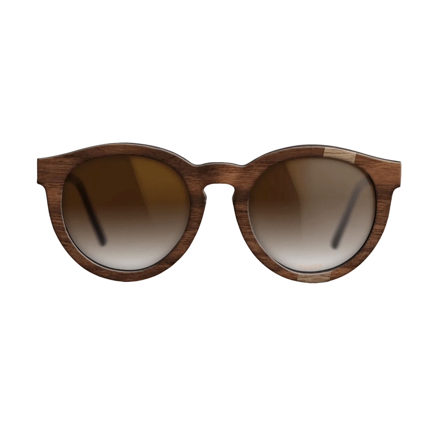 Walnut: Straight Grain,Walnut Claro Dark: Wedge - The Rebel - Round - SIRIS wood optic