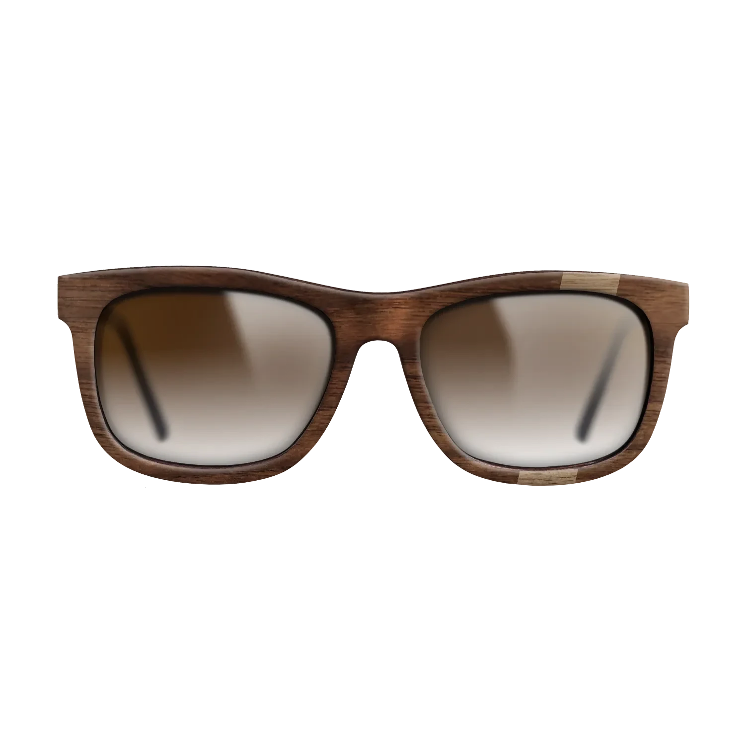 Walnut: Straight Grain,Walnut Claro Dark: Wedge - The Hero - Square - SIRIS wood optic