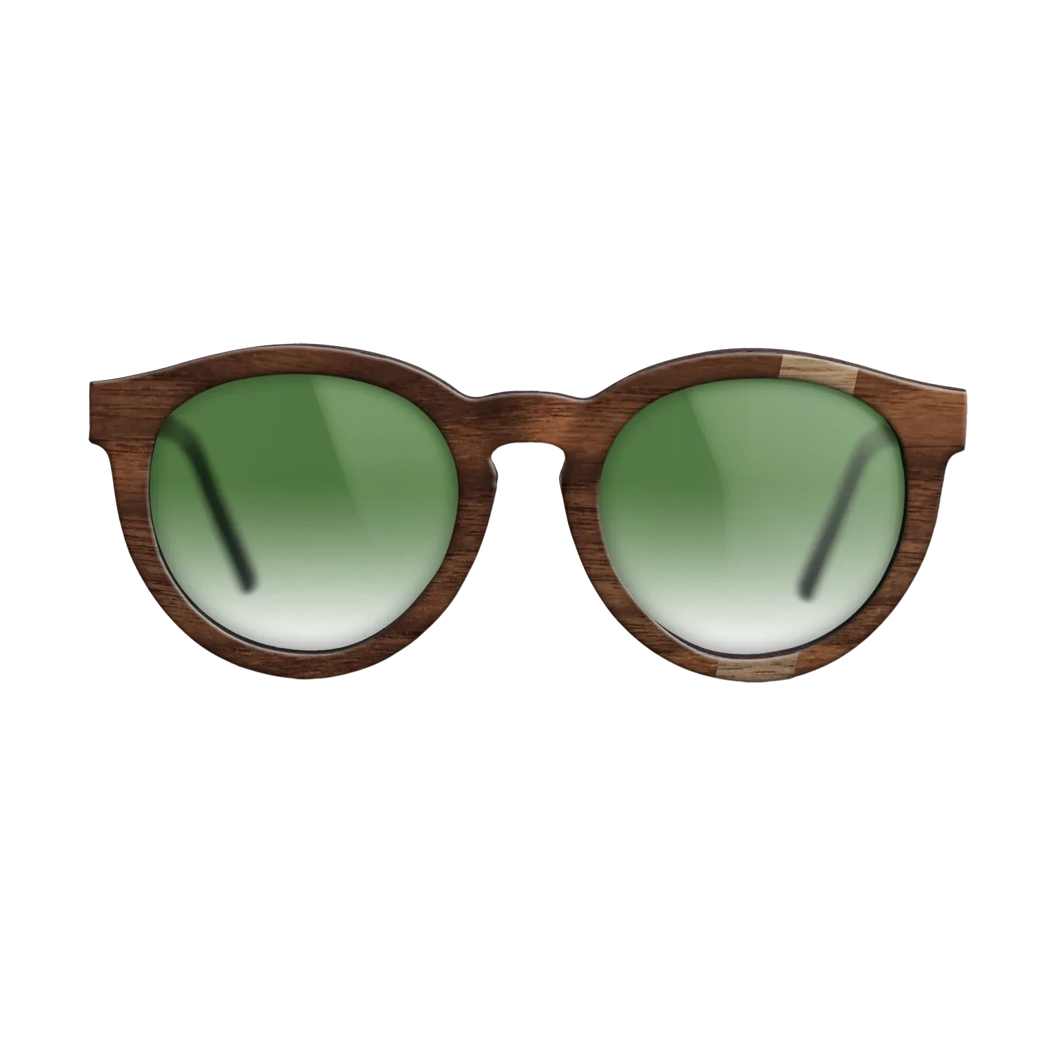 Walnut: Straight Grain,Walnut Claro Dark: Wedge - The Rebel - Round - SIRIS wood optic