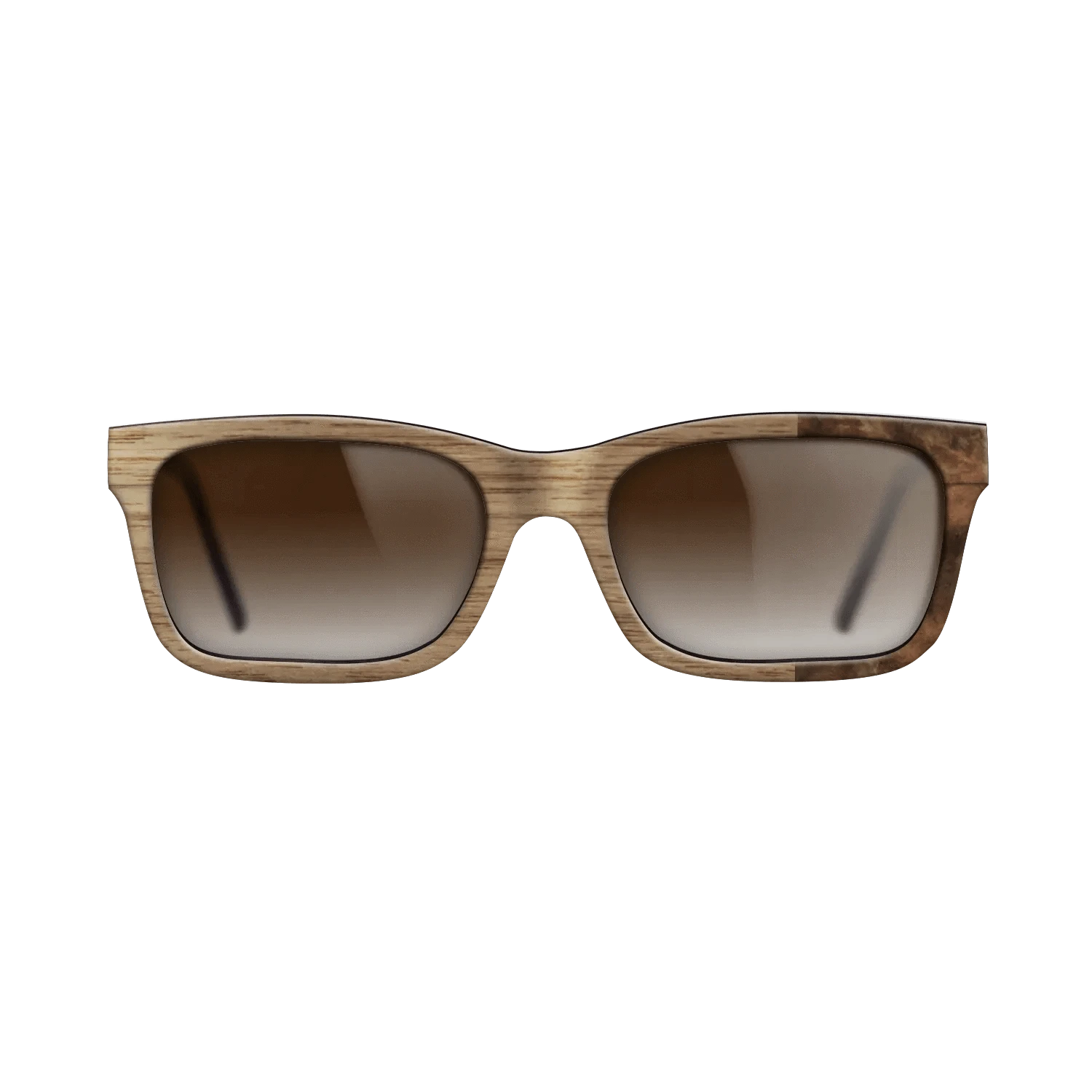 Walnut: Straight Grain,Walnut Burl: Bauhaus - The Sage - Rectangle - SIRIS wood optic