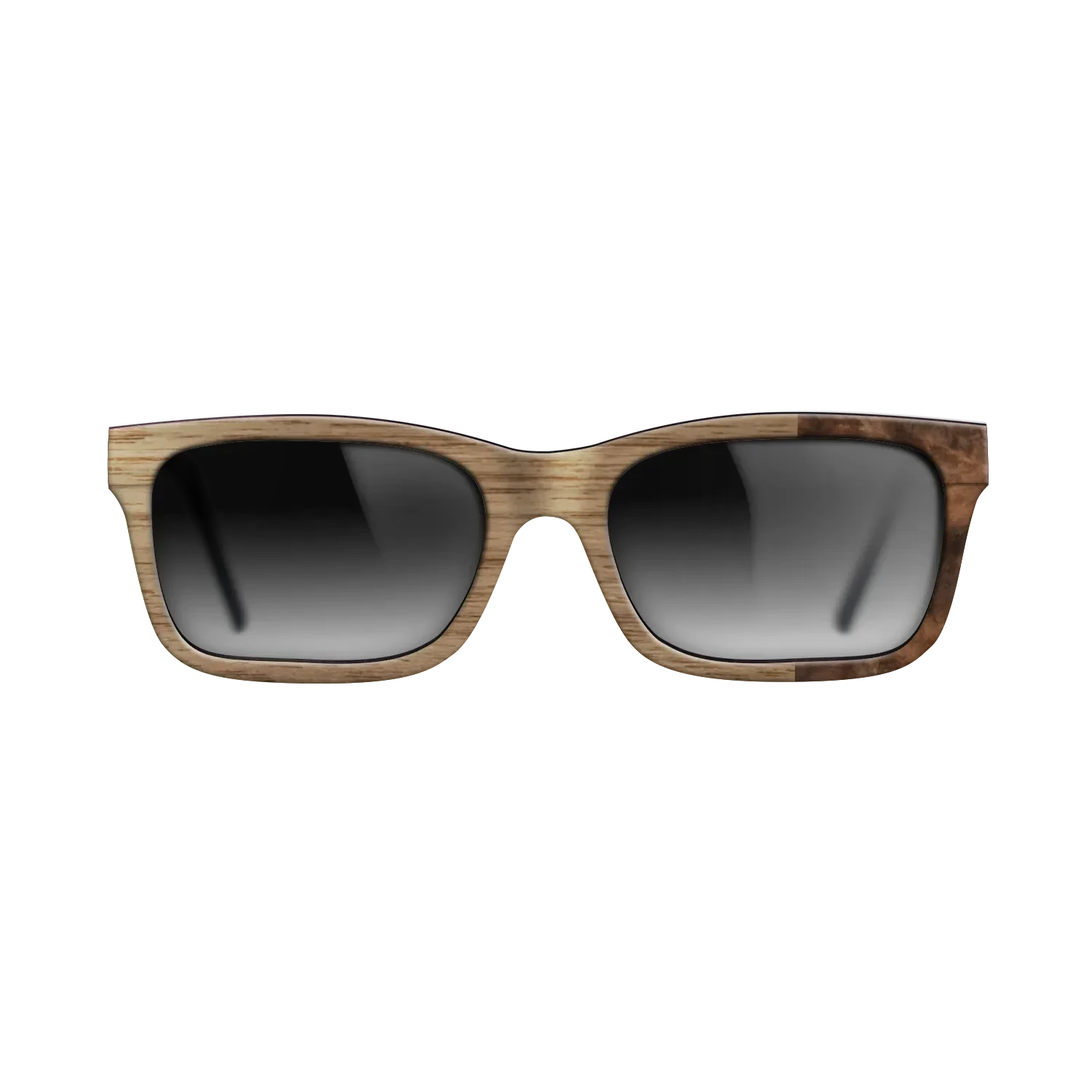 Walnut: Straight Grain,Walnut Burl: Bauhaus - The Sage - Rectangle - SIRIS wood optic