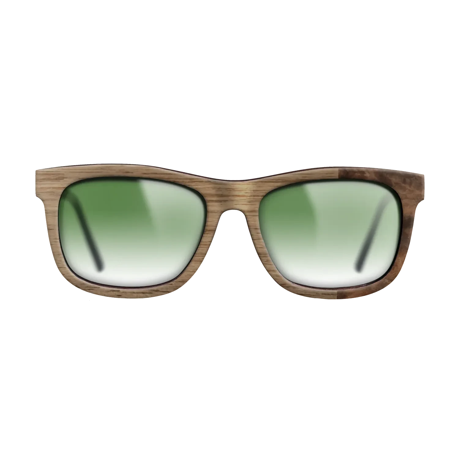 Walnut: Straight Grain,Walnut Burl: Bauhaus - The Hero - Square - SIRIS wood optic