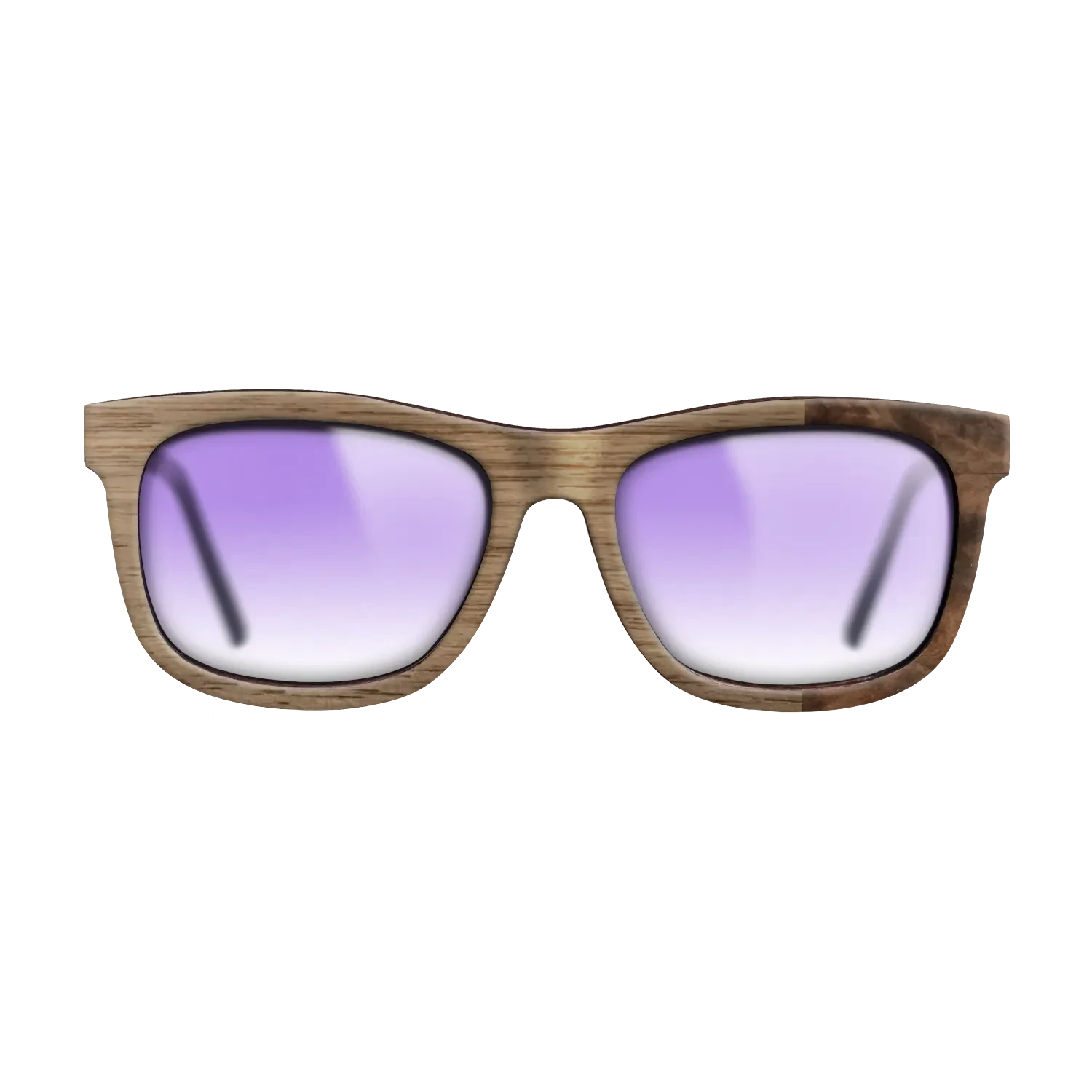 Walnut: Straight Grain,Walnut Burl: Bauhaus - The Hero - Square - SIRIS wood optic