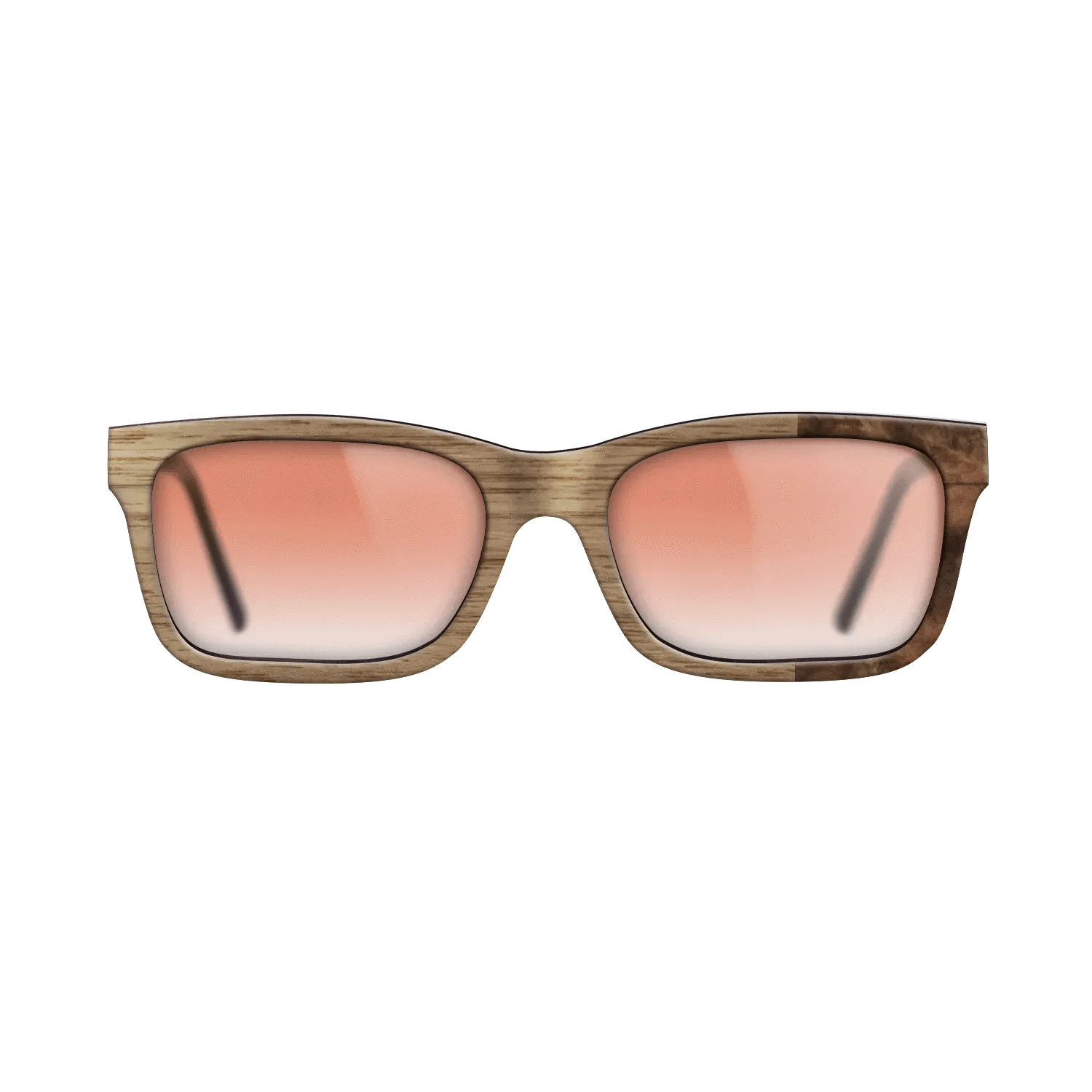 Walnut: Straight Grain,Walnut Burl: Bauhaus - The Sage - Rectangle - SIRIS wood optic