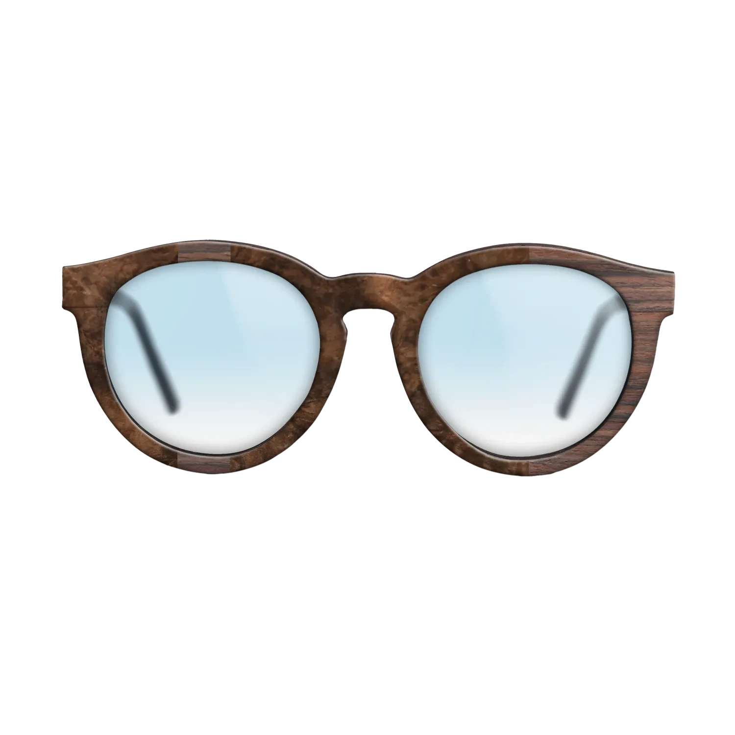 Rosewood Reconstituted,Walnut Burl: Diametric - The Rebel - Round - SIRIS wood optic