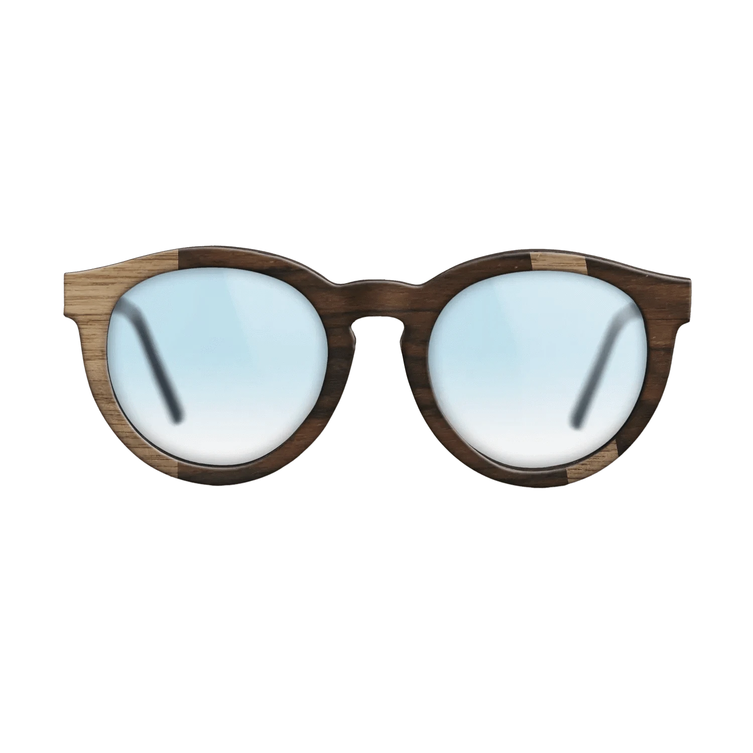 Walnut: Straight Grain,Ziricote Dark Quartered: Diametric - The Rebel - Round - 1864 - SIRIS wood optic