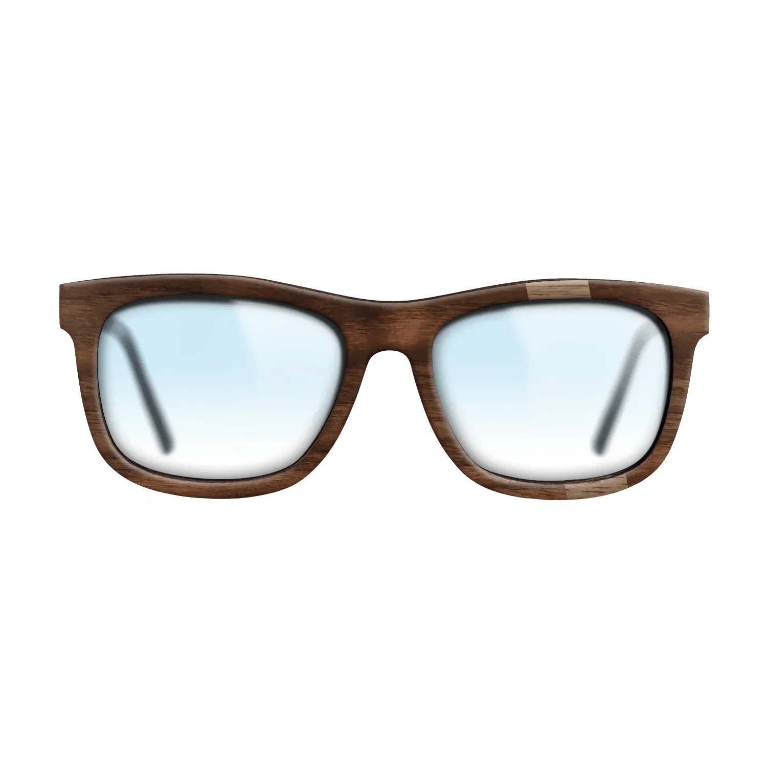 Walnut: Straight Grain,Walnut Claro Dark: Wedge - The Hero - Square - 1527 - SIRIS wood optic