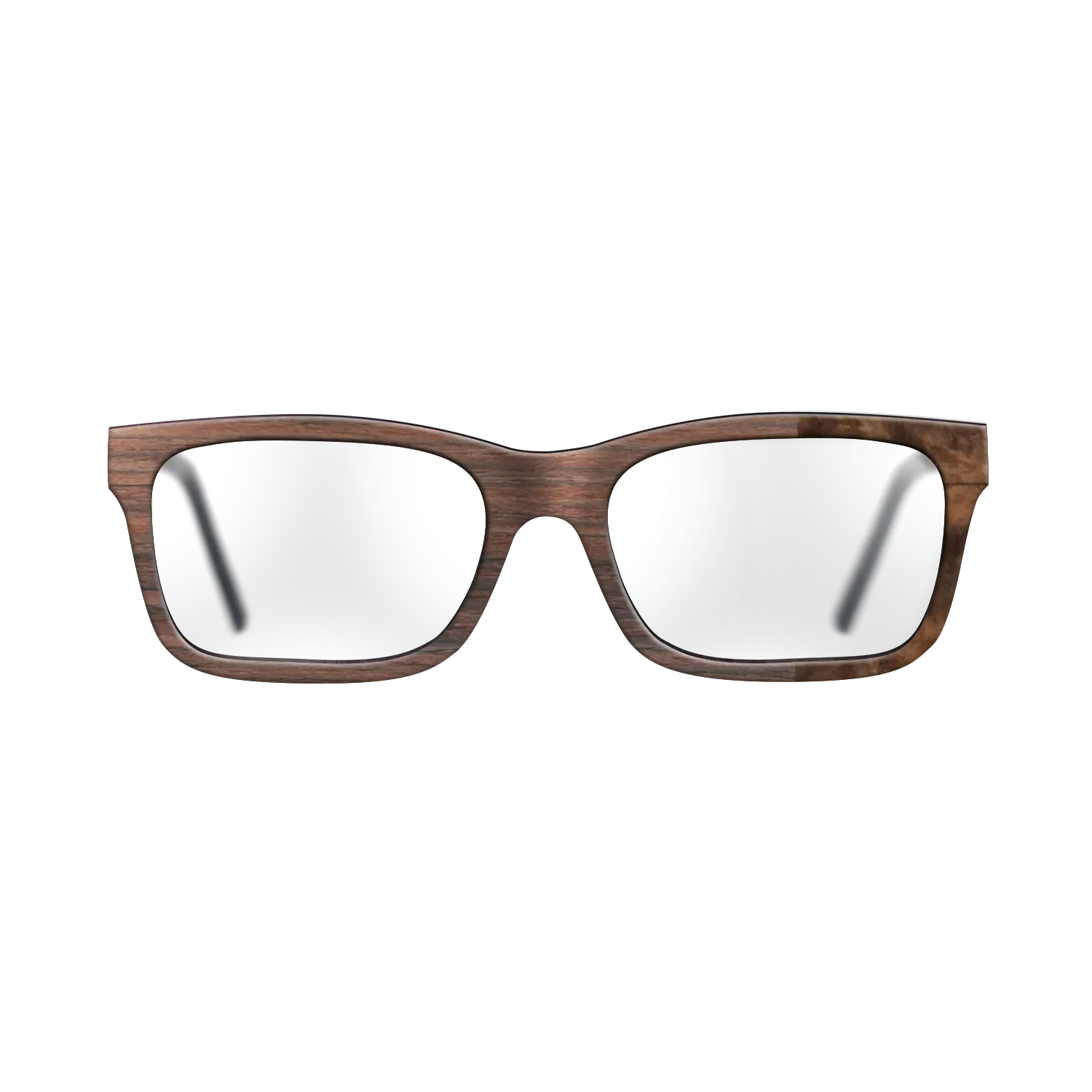 Rosewood Reconstituted,Walnut Burl: Bauhaus - The Sage - Rectangle - SIRIS wood optic