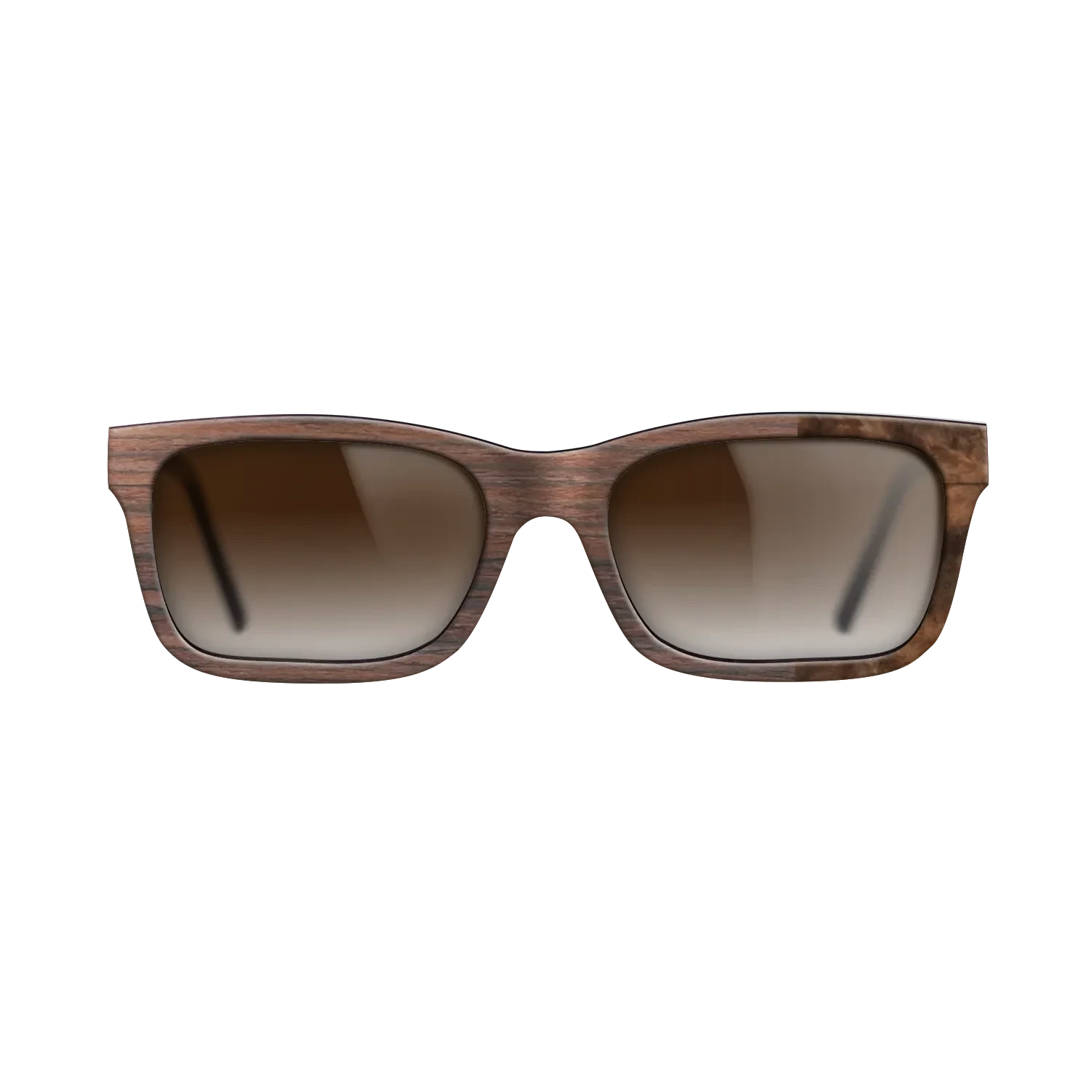 Rosewood Reconstituted,Walnut Burl: Bauhaus - The Sage - Rectangle - SIRIS wood optic