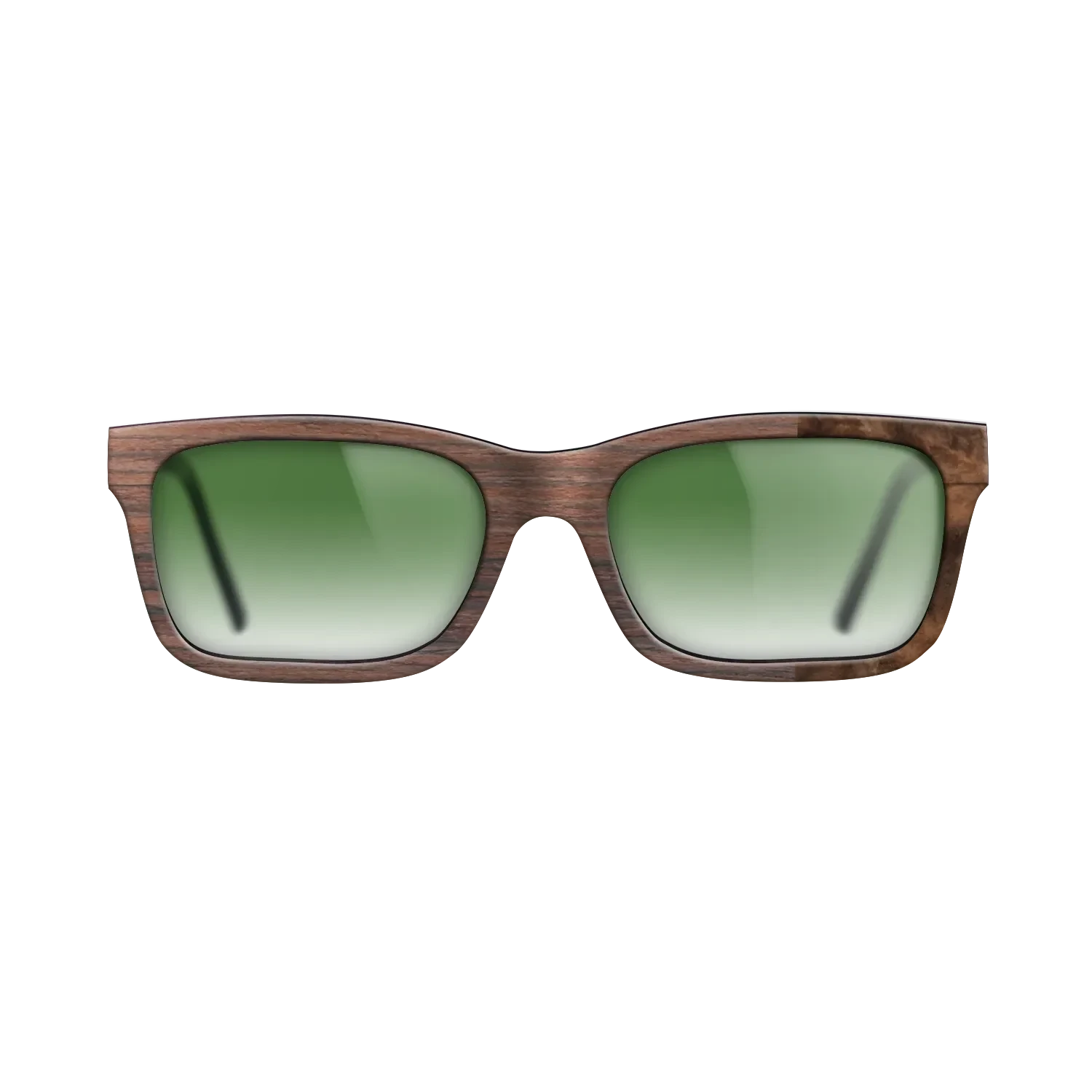 Rosewood Reconstituted,Walnut Burl: Bauhaus - The Sage - Rectangle - SIRIS wood optic