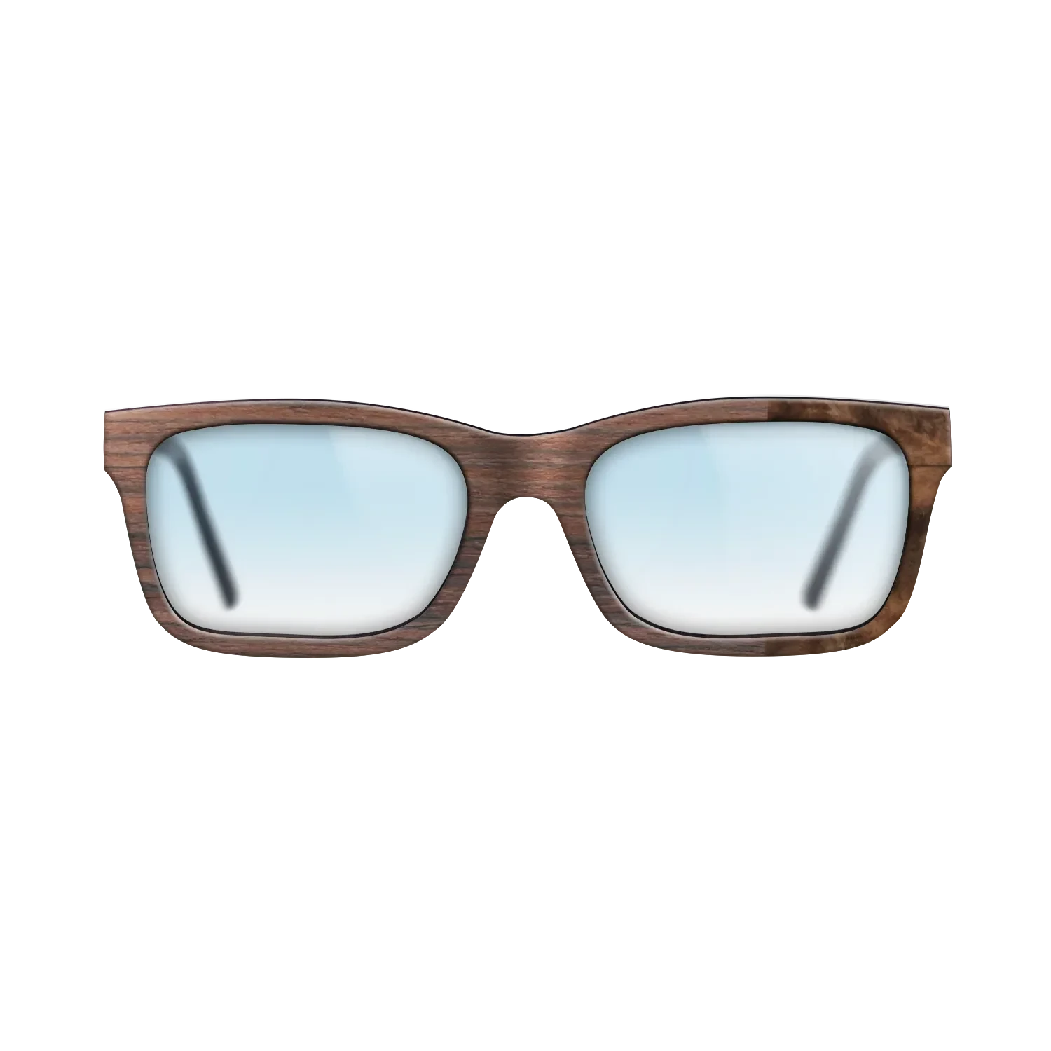 Rosewood Reconstituted,Walnut Burl: Bauhaus - The Sage - Rectangle - SIRIS wood optic