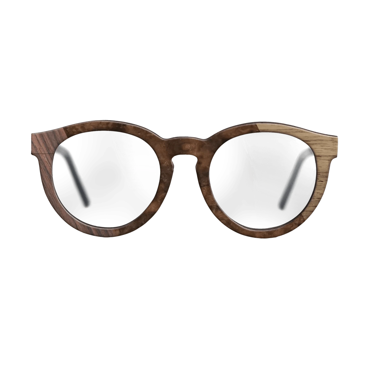 Walnut: Straight Grain,Rosewood Reconstituted,Walnut Burl: Bauhaus - The Rebel - Round - SIRIS wood optic