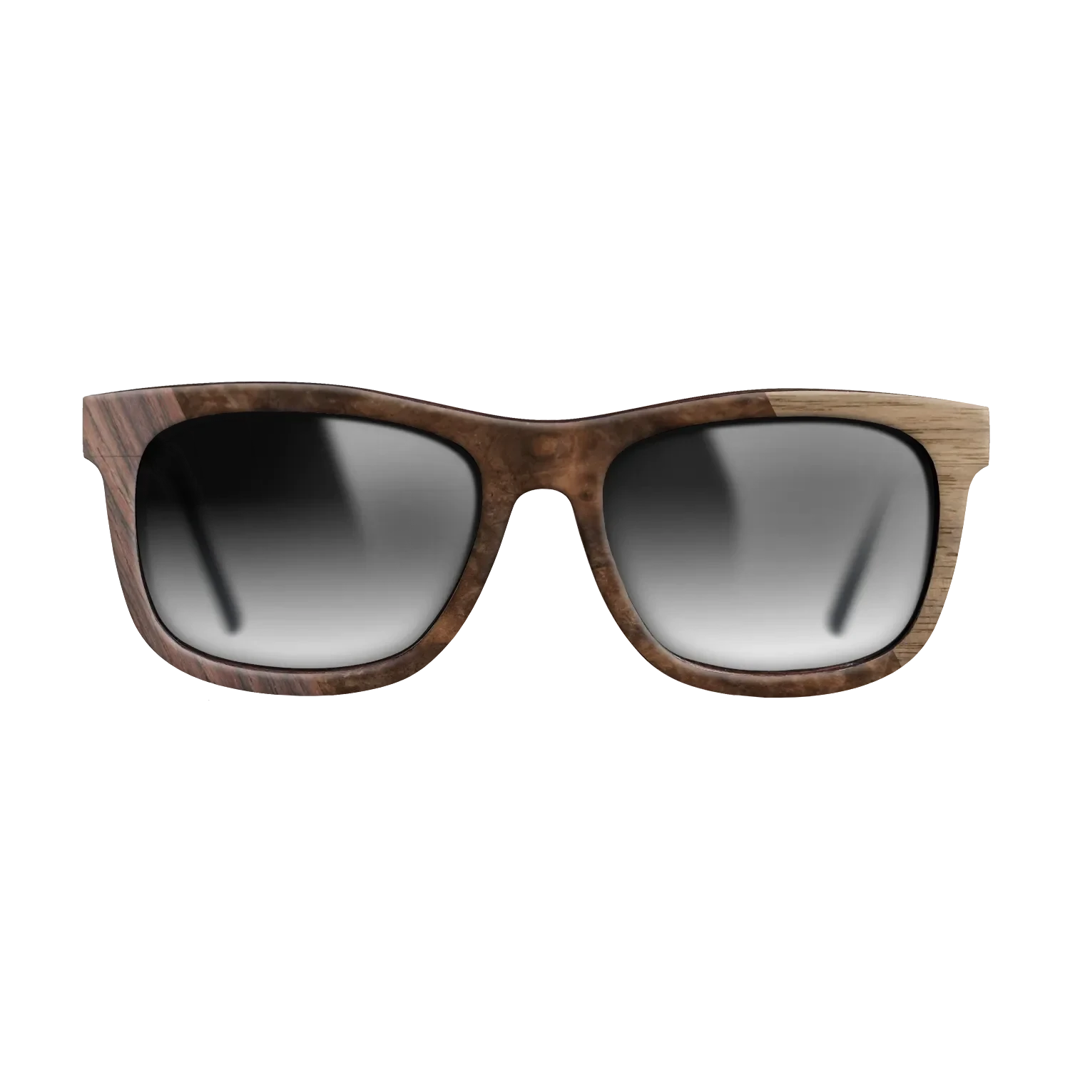 Walnut: Straight Grain,Rosewood Reconstituted,Walnut Burl: Bauhaus - The Hero - Square - SIRIS wood optic