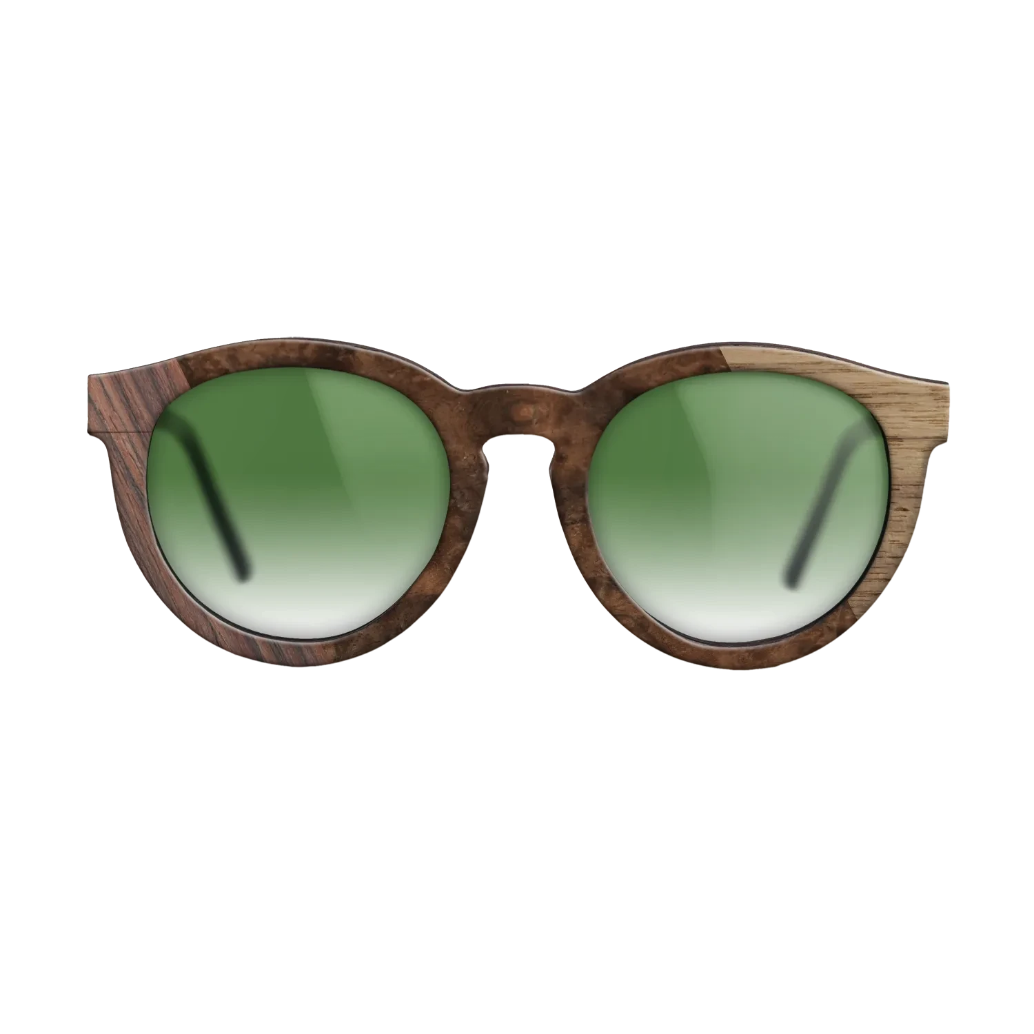 Walnut: Straight Grain,Rosewood Reconstituted,Walnut Burl: Bauhaus - The Rebel - Round - SIRIS wood optic