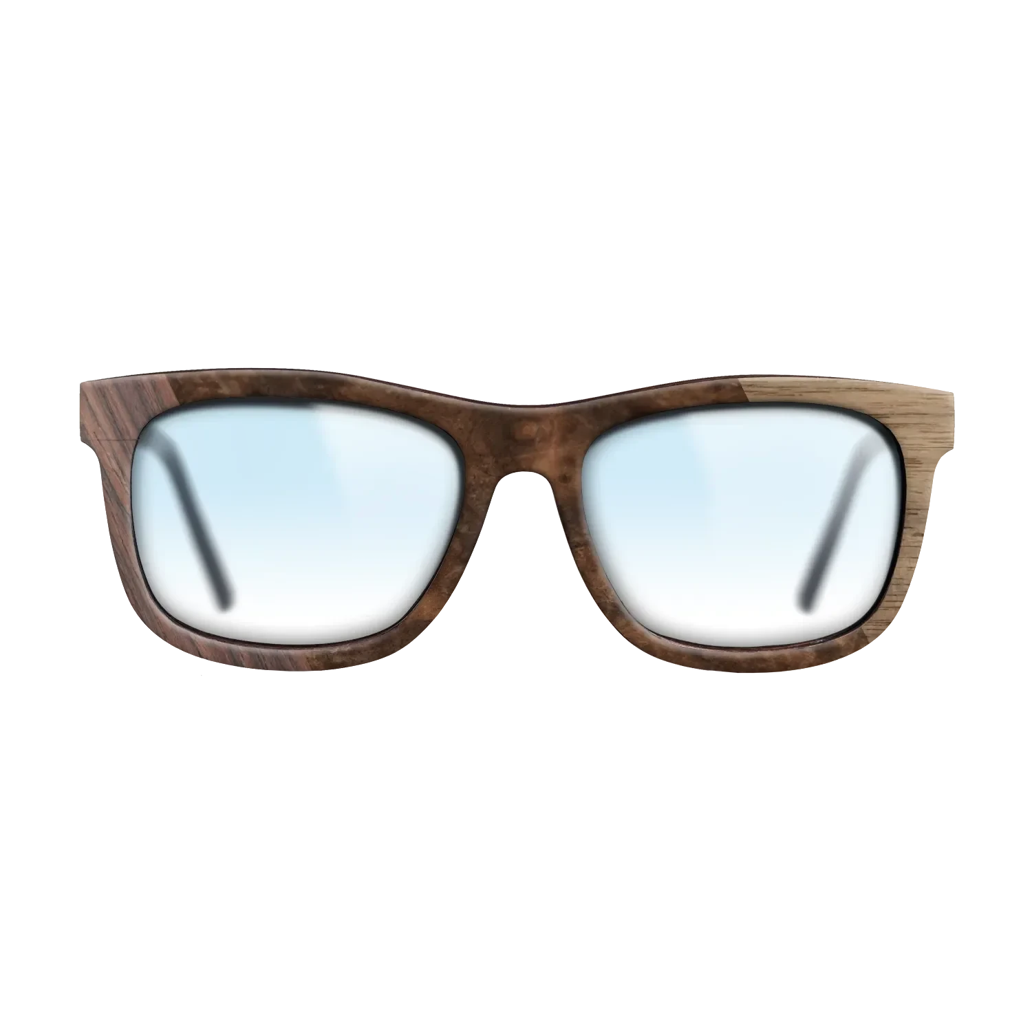 Walnut: Straight Grain,Rosewood Reconstituted,Walnut Burl: Bauhaus - The Hero - Square - SIRIS wood optic