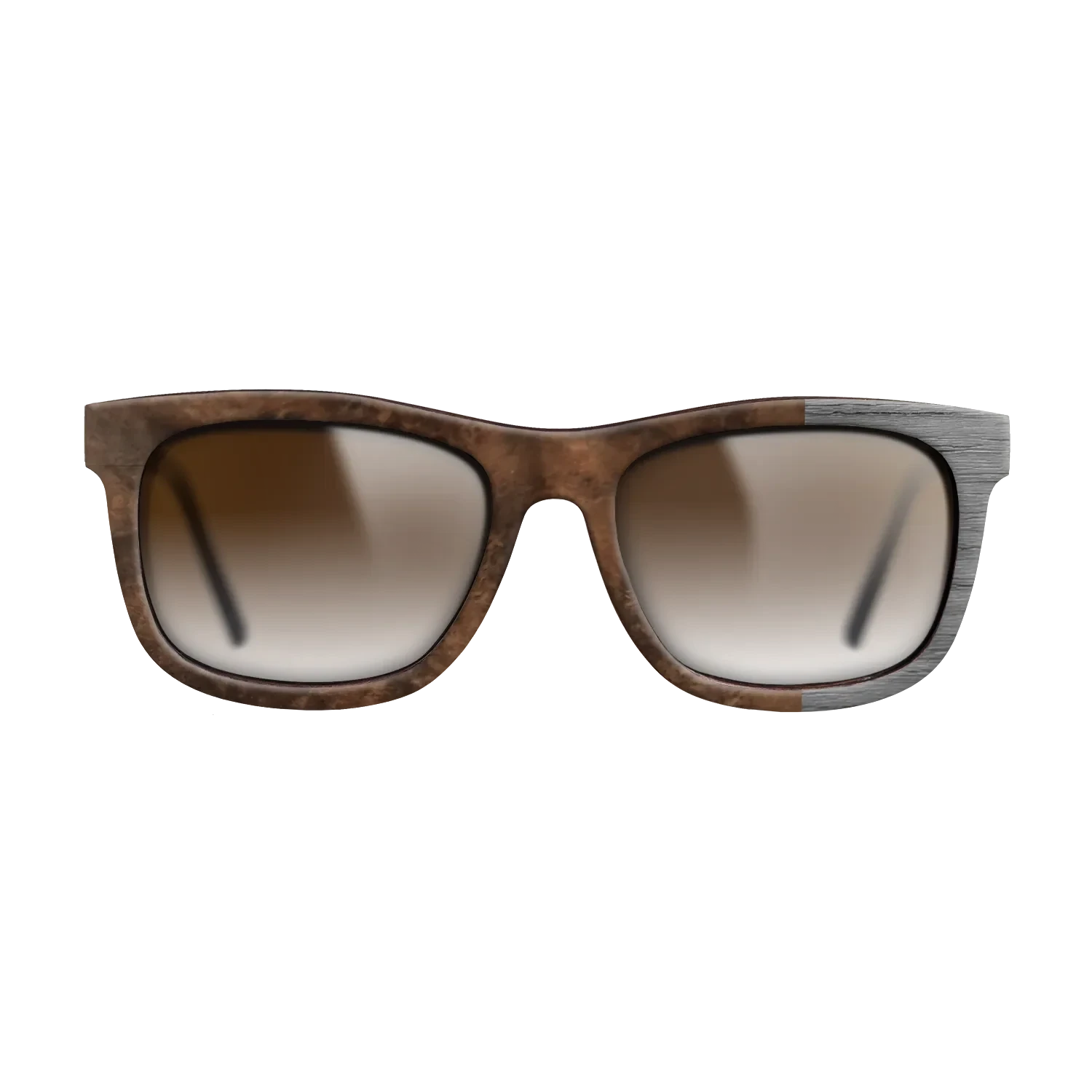 Walnut Burl,Poplar Dyed: Grey: Bauhaus - The Hero - Square - SIRIS wood optic